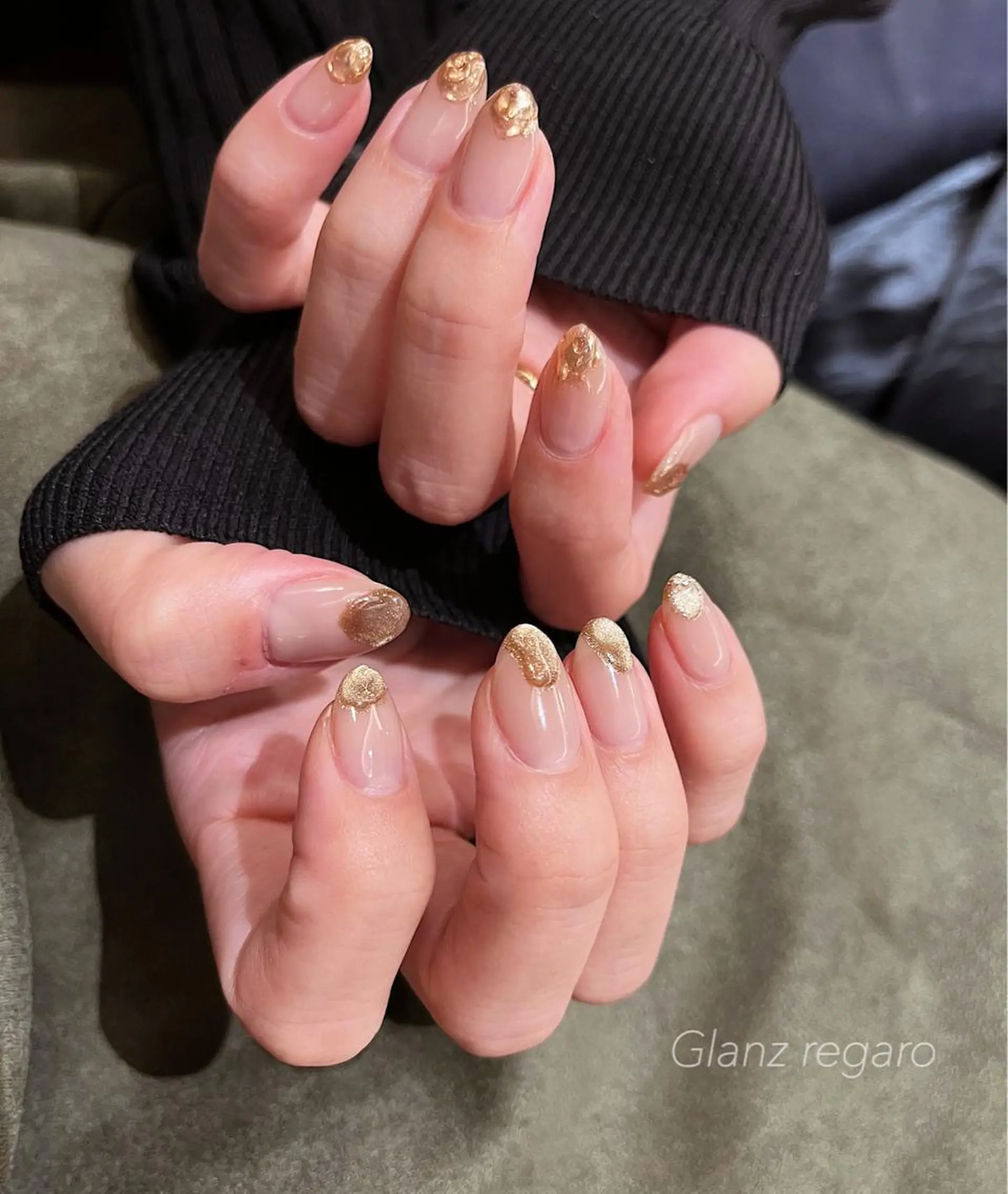 ネイル マグネットネイル ミラーネイル ニュアンスネイル ハンドネイル Glanz regaro所属・Glanz regaroのネイルデザイン