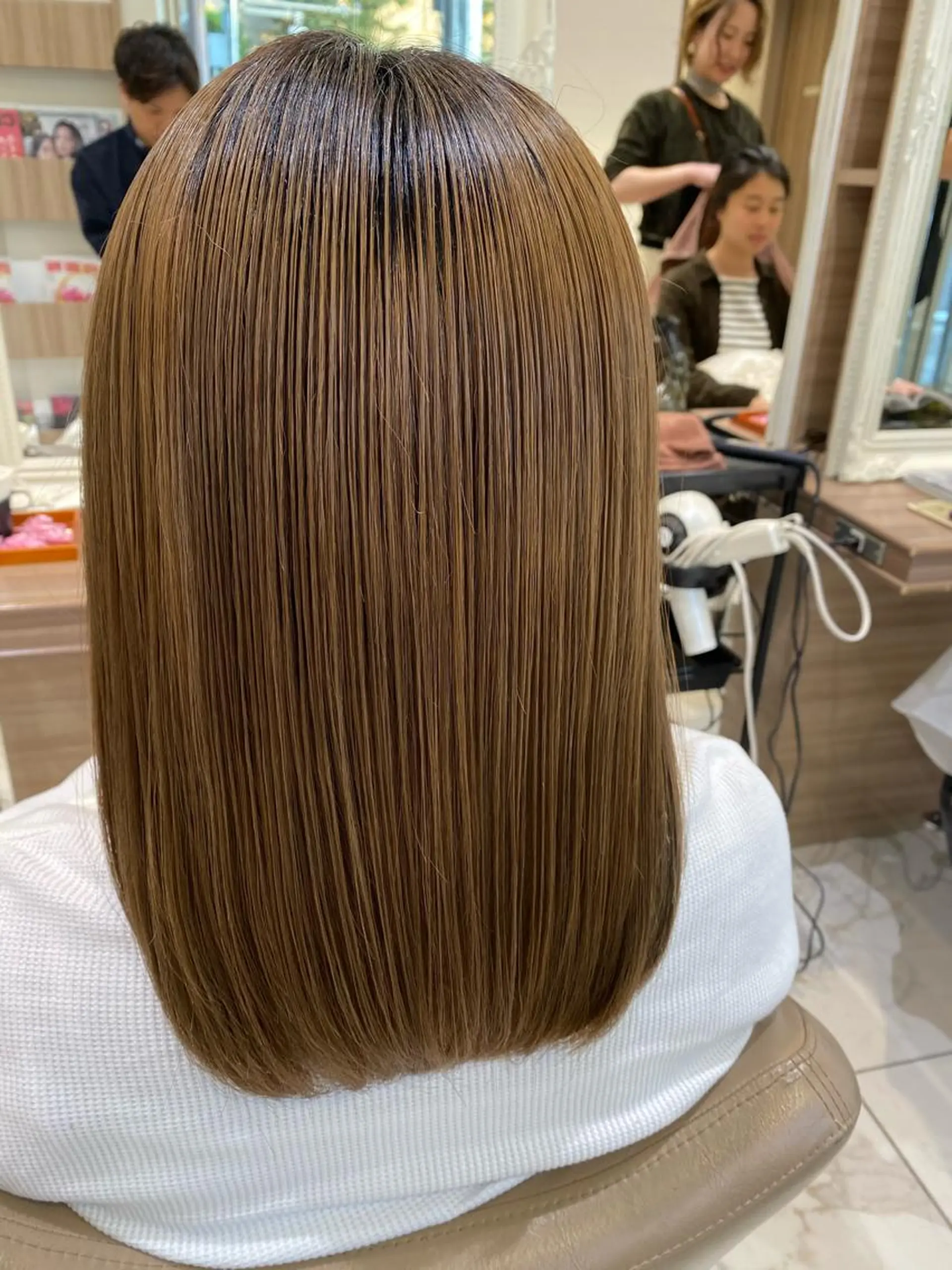 ミディアム パーマ 髪質改善 縮毛矯正 トリートメント CURE nex the salon所属・清野 大のヘアスタイル