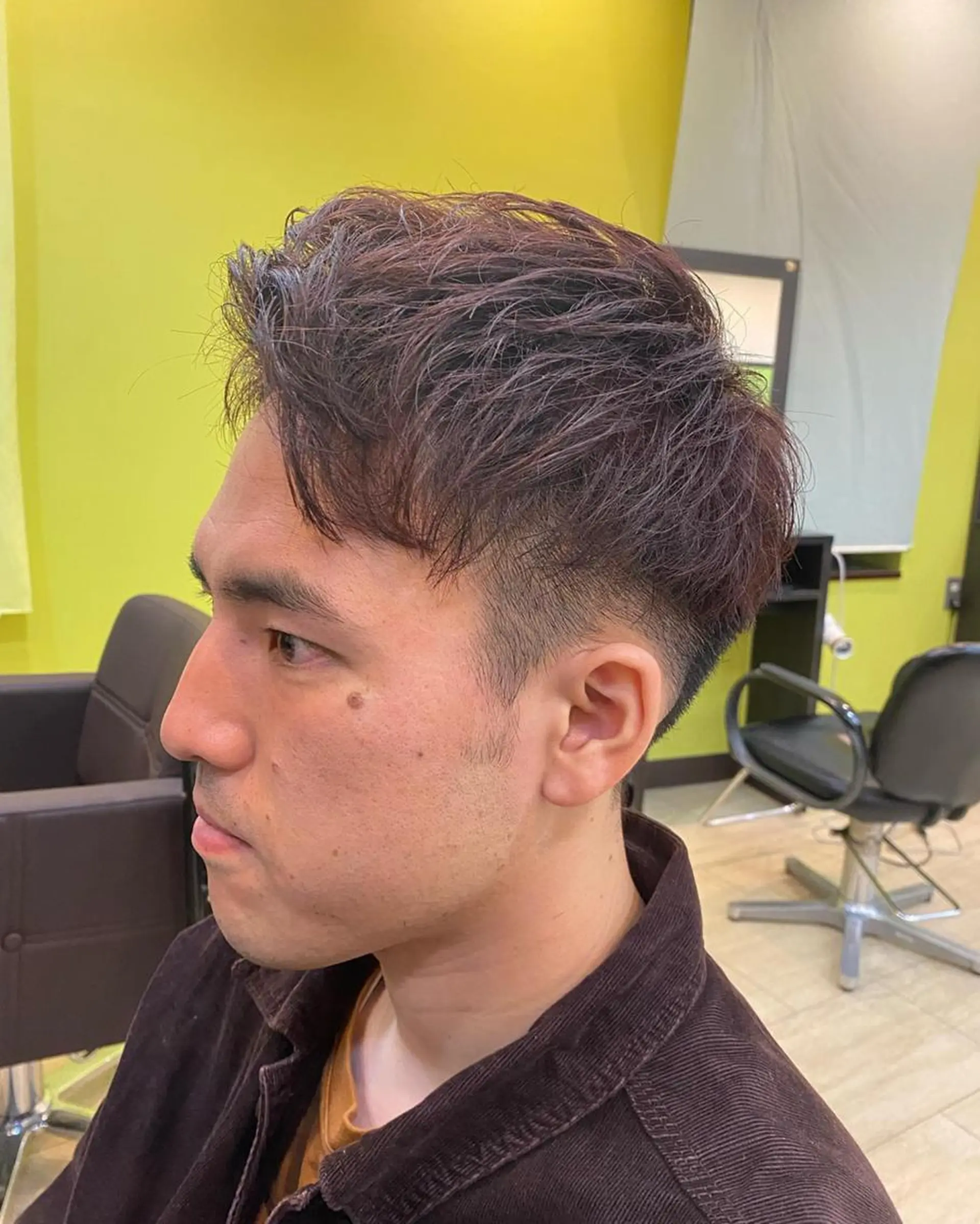 ショート カラー メンズ メンズブリーチ ブリーチ ブリーチなしカラー レッドカラー ヘアカラー 【阪急六甲 サロン ド ロイ】所属・メンズ特化 岸本 阪急六甲サロンドロイのヘアスタイル