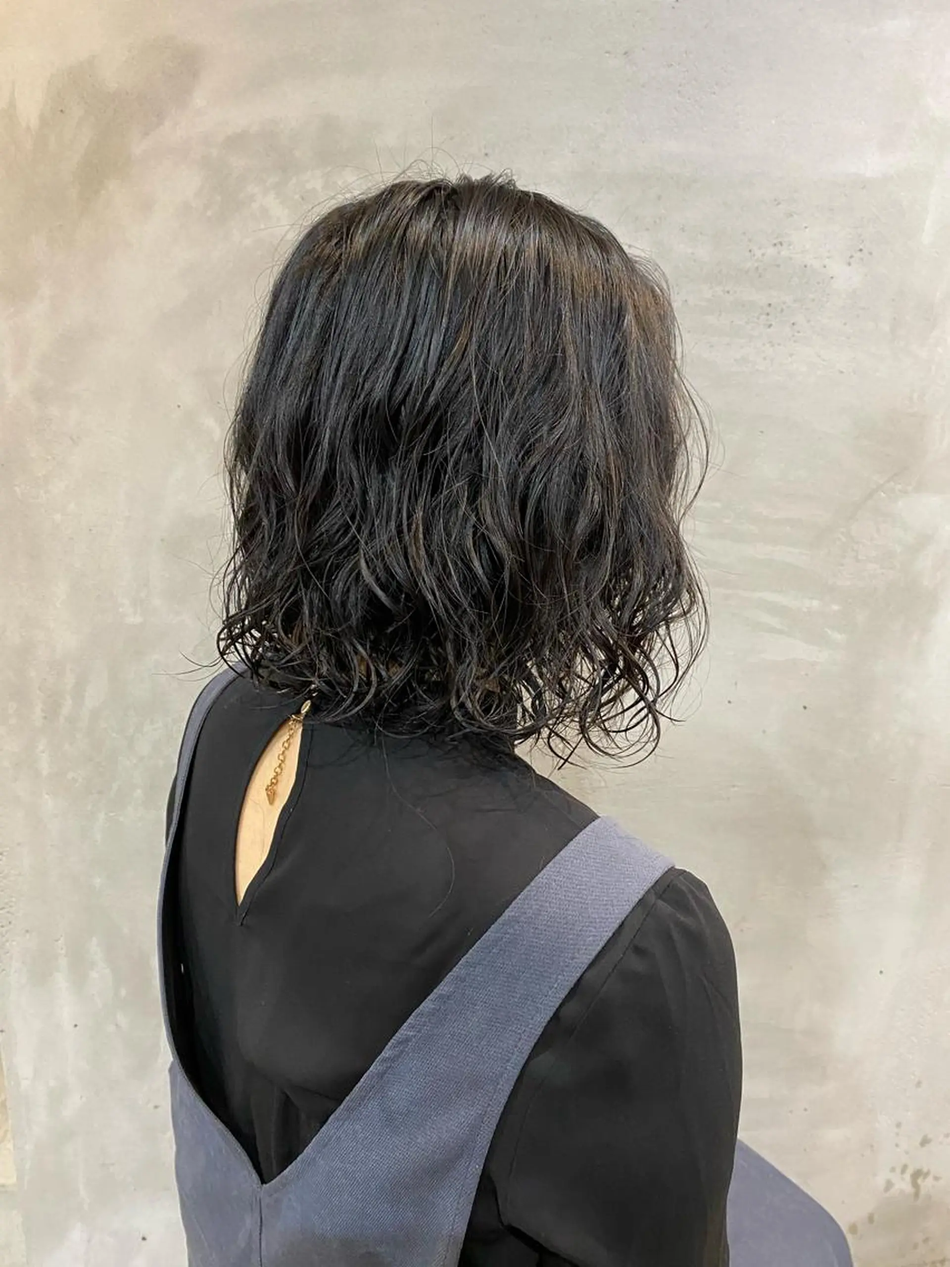 ミディアム パーマ ミディアムパーマ pepin by merci所属・ari/ヘアセット レイヤーカット✂︎のヘアスタイル