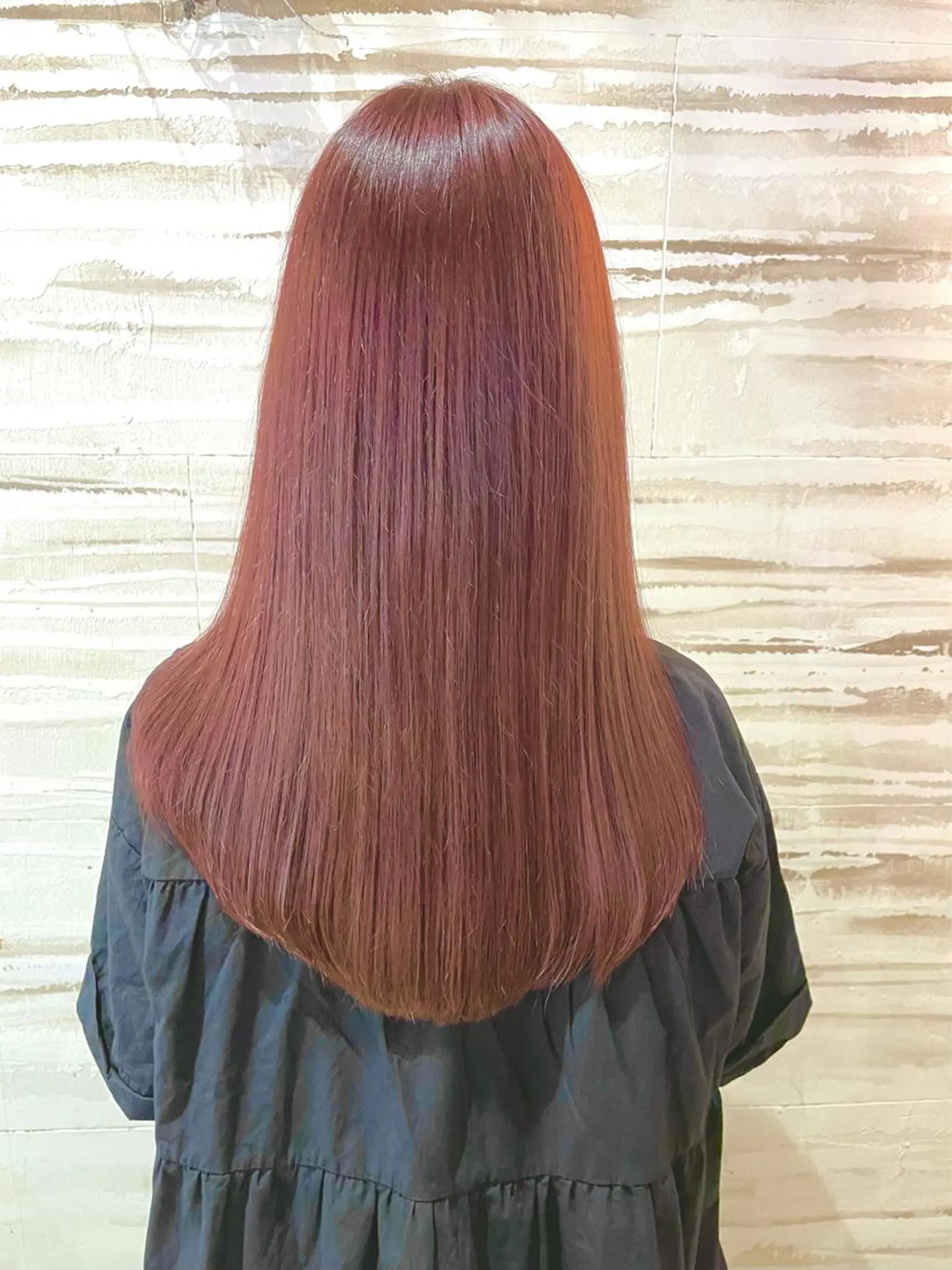 ロング カラー ブラウンカラー モカブラウン オレンジ ピンクカラー ピンクブラウン ヘアカラー シェアサロン〜糸ito〜所属・Hiro ヒロのヘアスタイル