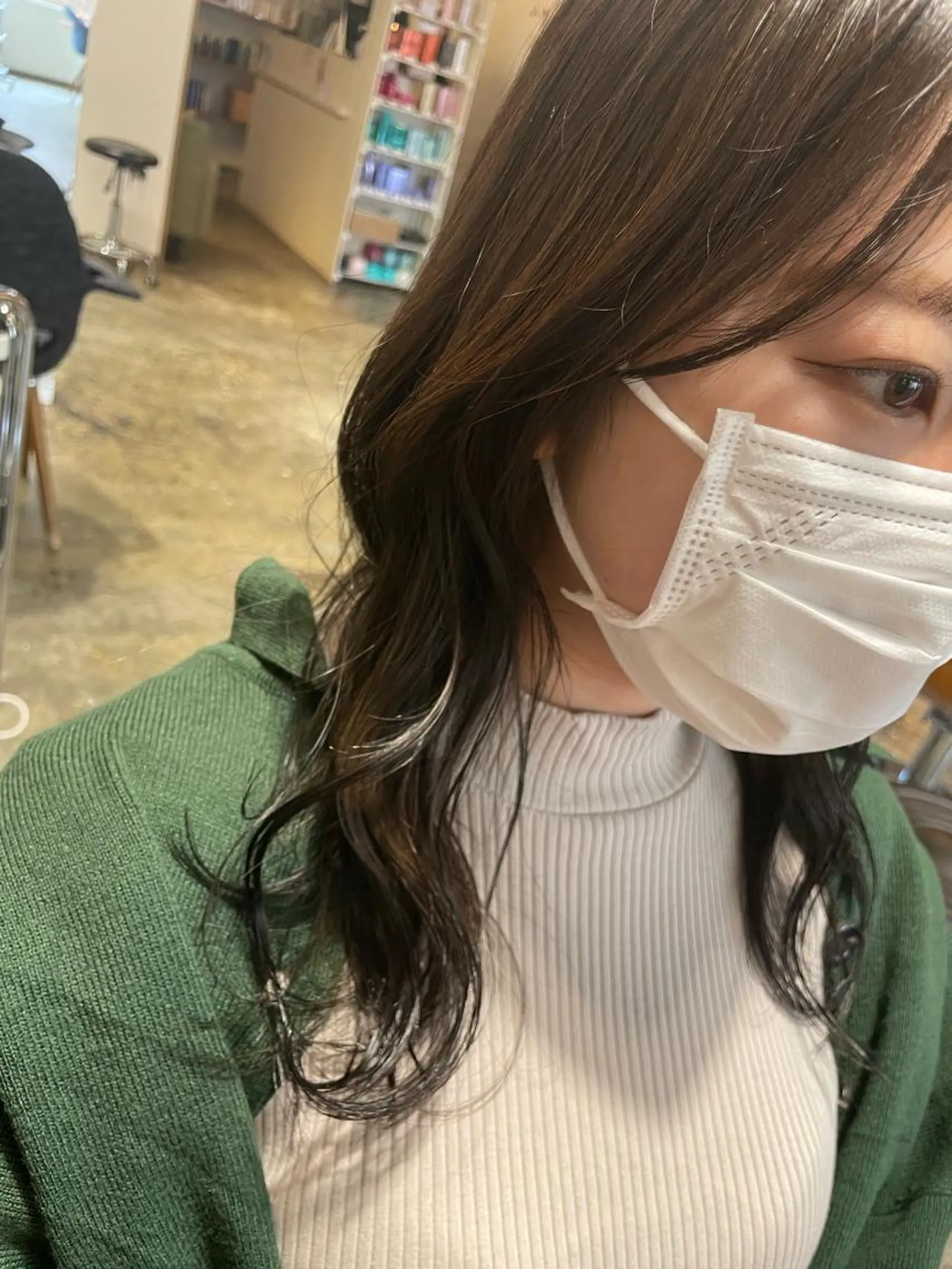 セミロング 顔周りカット 似合わせカット 🇰🇷韓国スタイル レイヤー/ayanaのヘアスタイル
