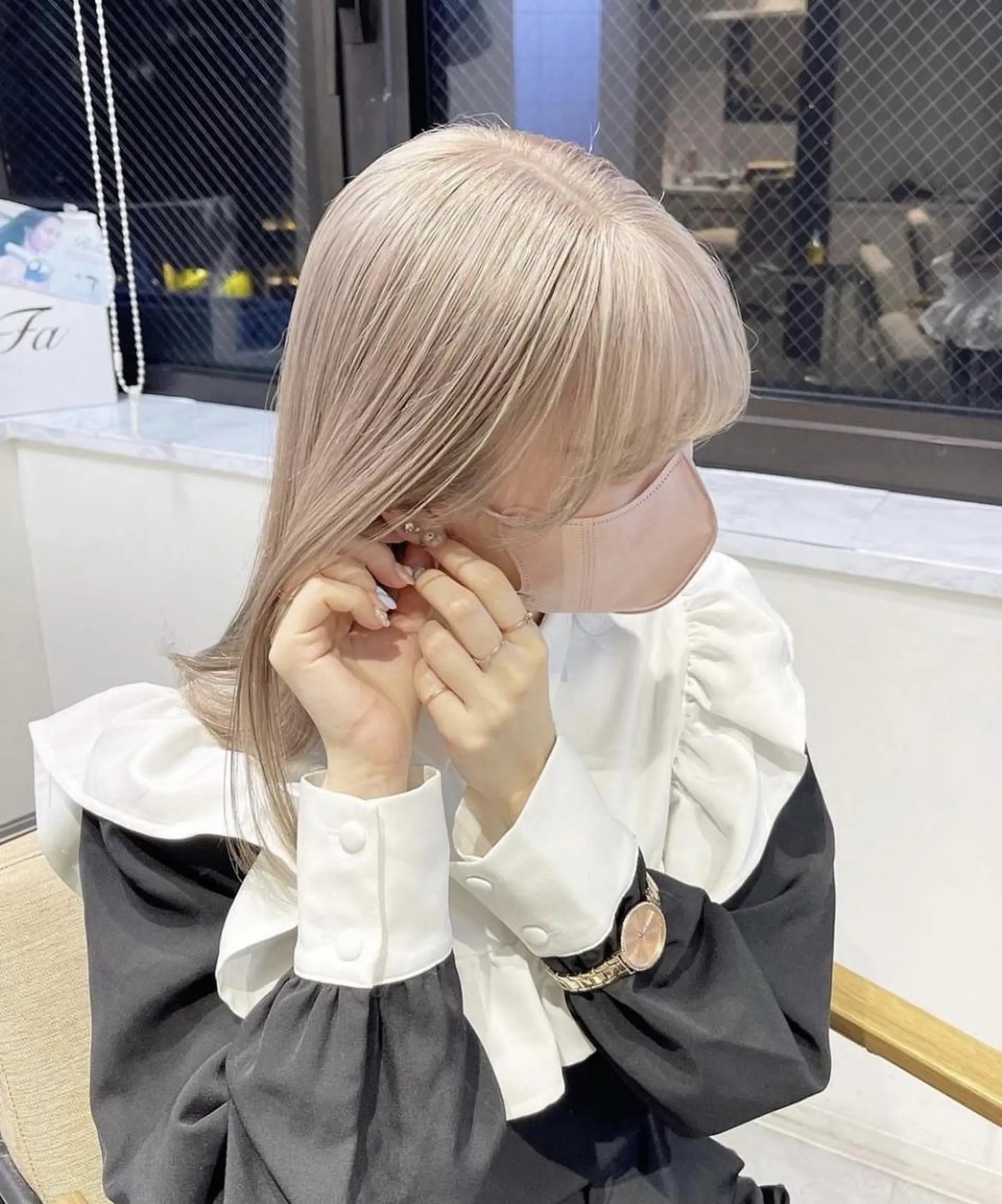 ロング カラー パーマ ヘアアレンジ キッズ ネイル マツエク・マツパ アイブロウ ショートボブ バレイヤージュ ブリーチ ケアブリーチ 透明感カラー カラー特化サロン梅田 Eir茶屋町/山下のヘアスタイル