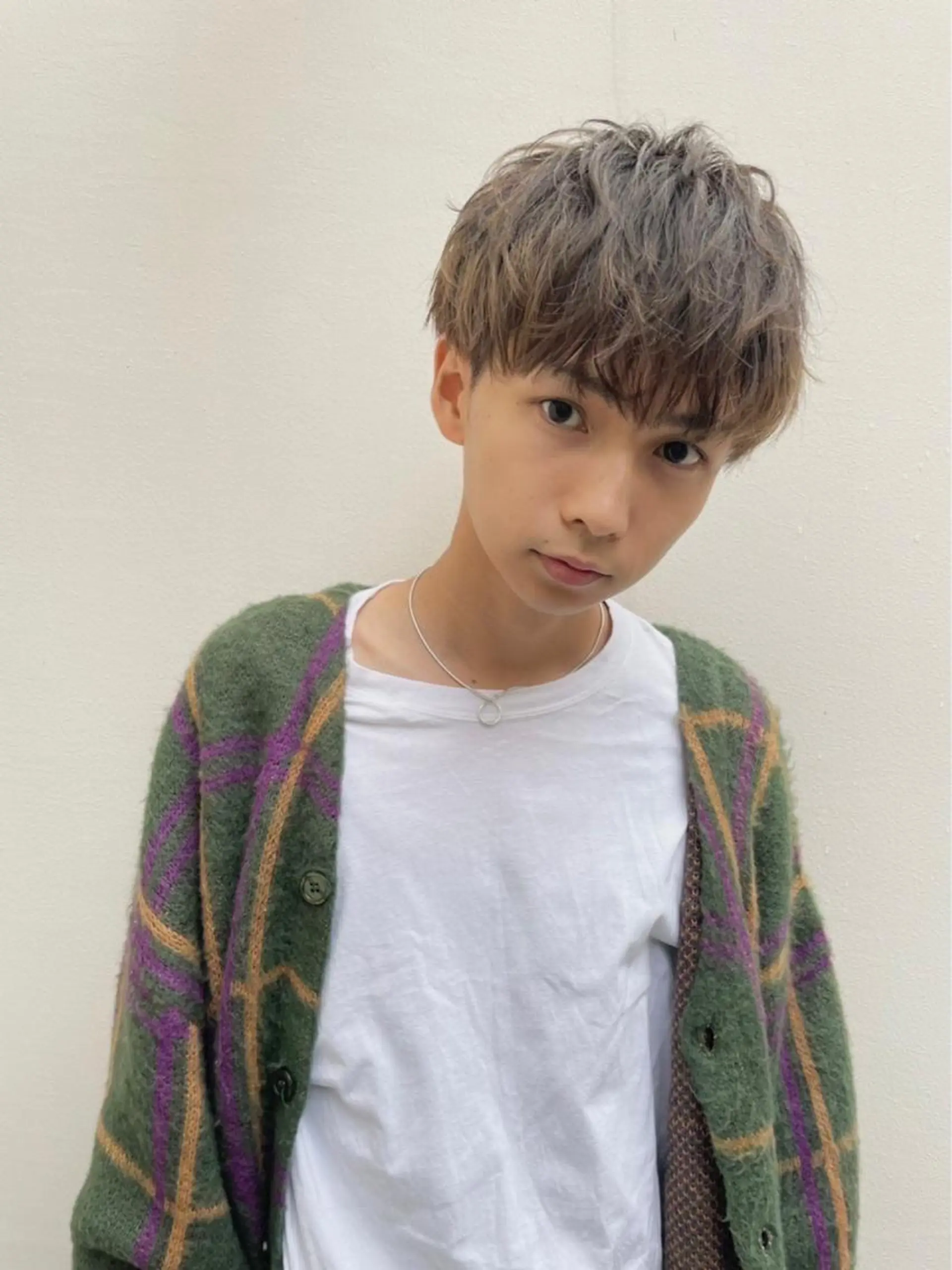 ショート カラー メンズ ヘアセット 💎髪質改善/艶カラ ー🌟加藤陸🌟のヘアスタイル