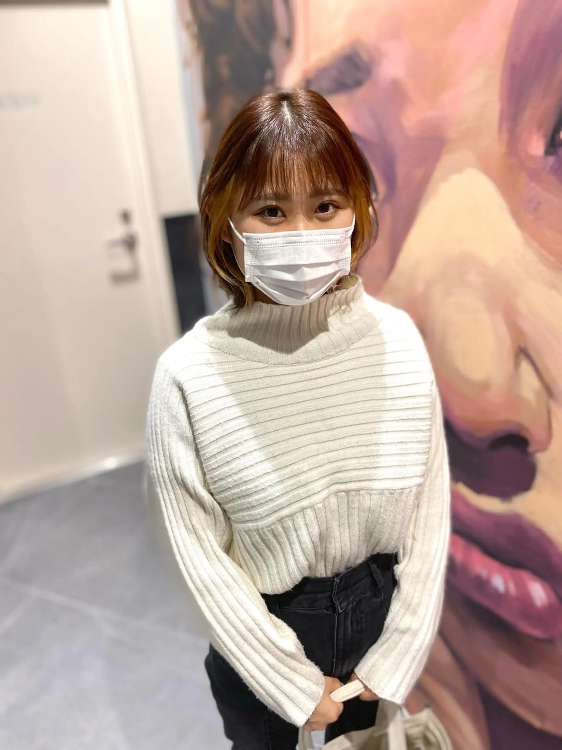 ショート ボブ くびれヘア カット トリートメント しおり/パーマ/ newi町田のヘアスタイル