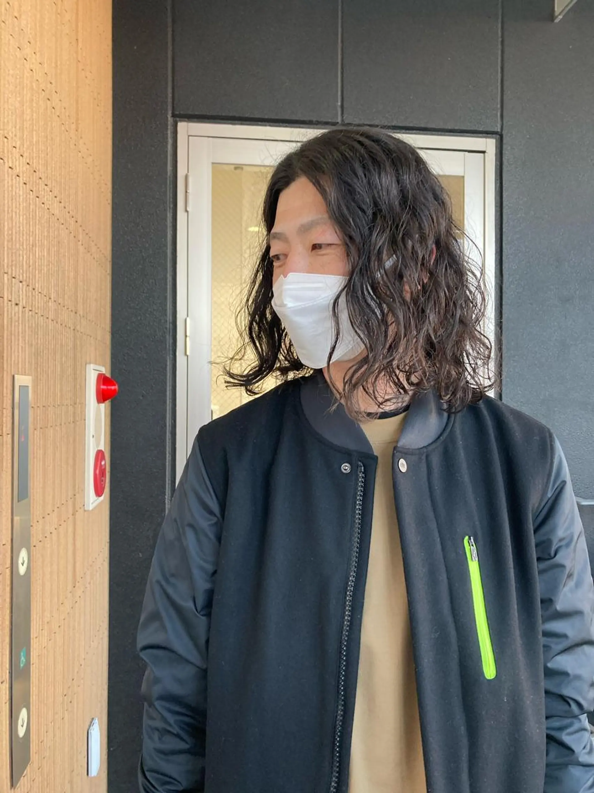 セミロング メンズ カット パーマ Izumi所属・ヨシアキ/パーマ/ ウルフ/ボブ/メンズのヘアスタイル