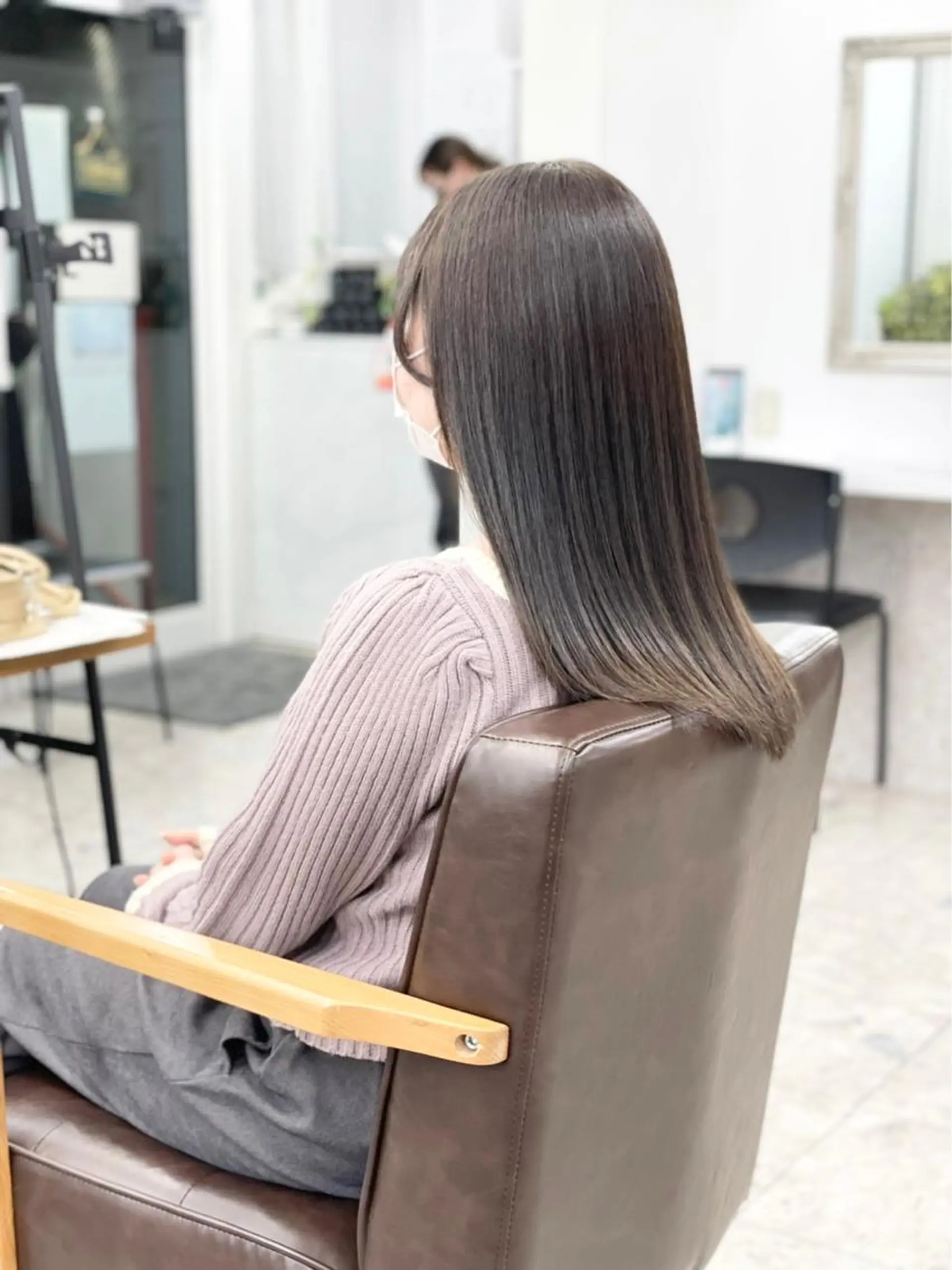 ロング ハイライト&曲がる 縮毛矯正特化 玉置のヘアスタイル