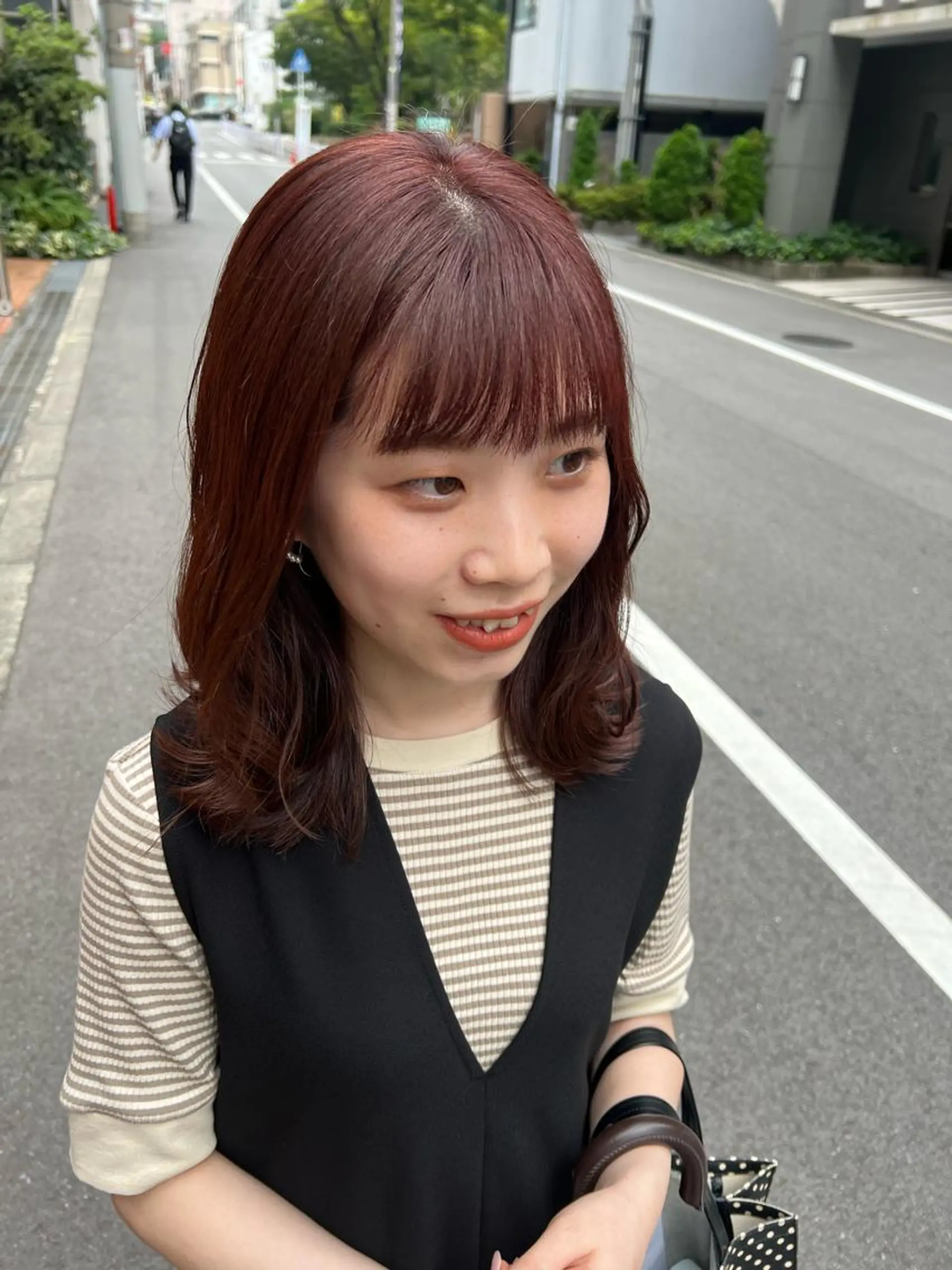 ミディアム カラー le'a所属・谷町/Le'a /竹原しおなのヘアスタイル