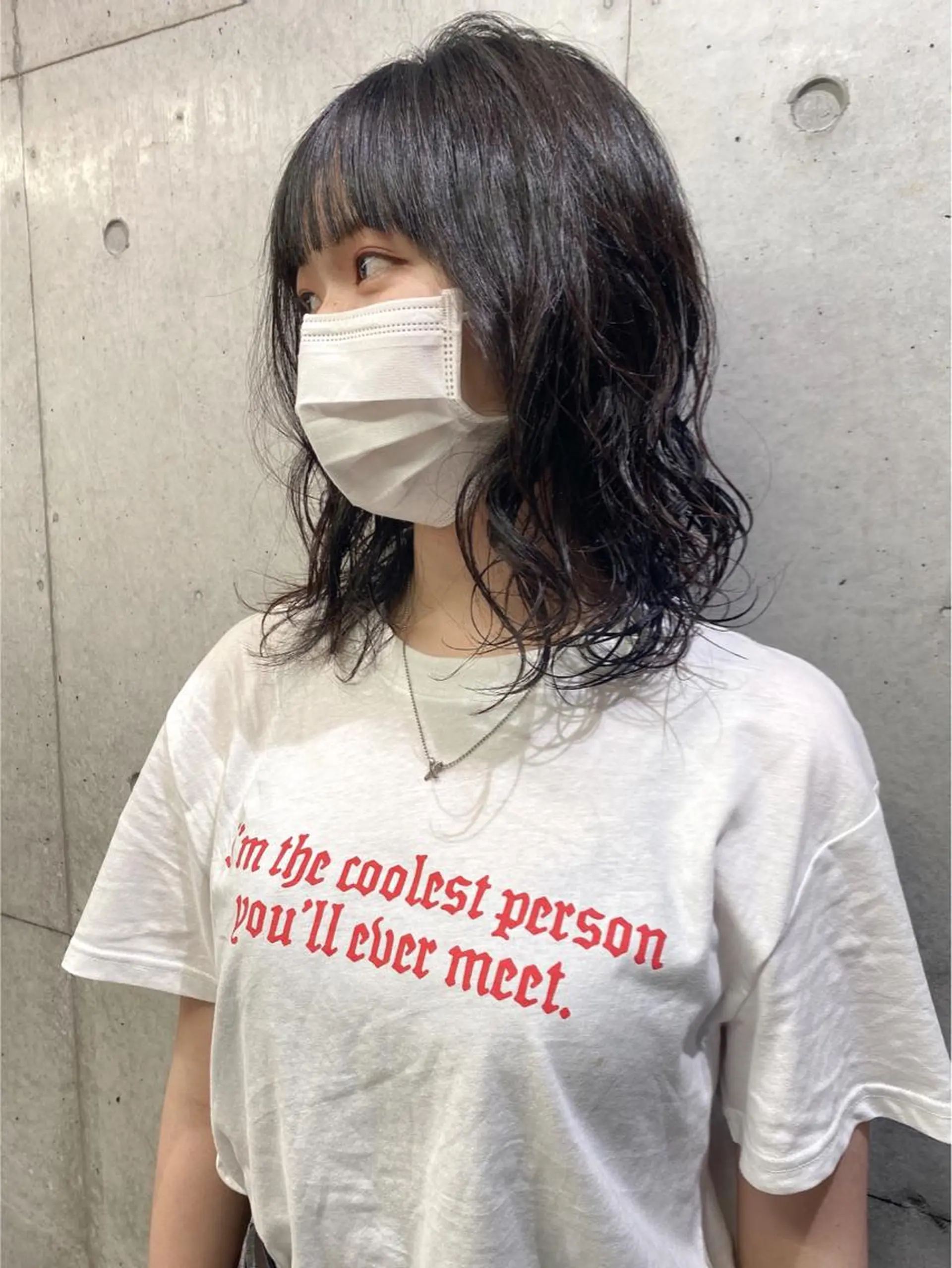 ミディアム パーマ カット パーマ トリートメント kaho🧸 / 大人styleのヘアスタイル