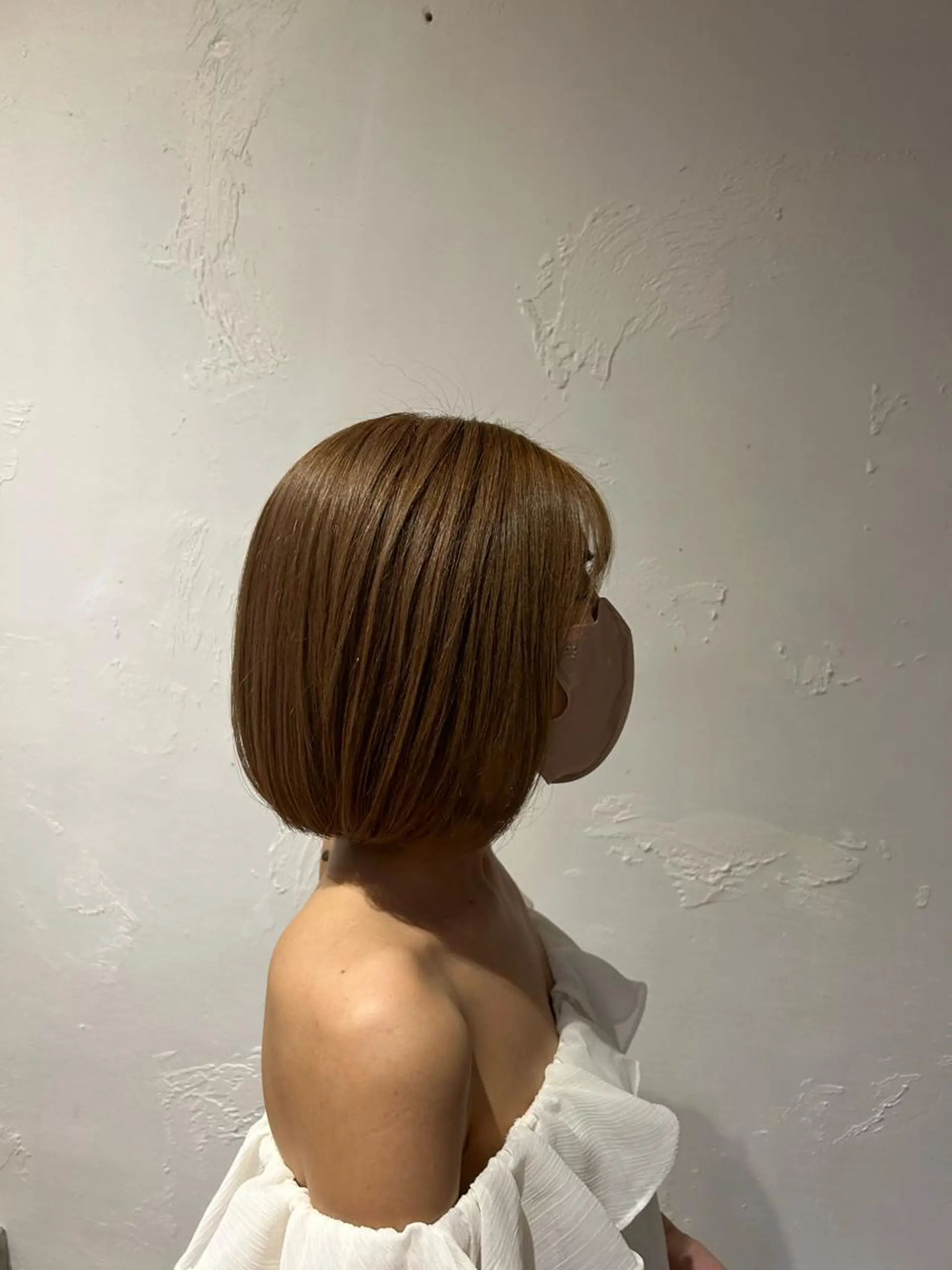 ミディアム カラー 成田 智彩のヘアスタイル