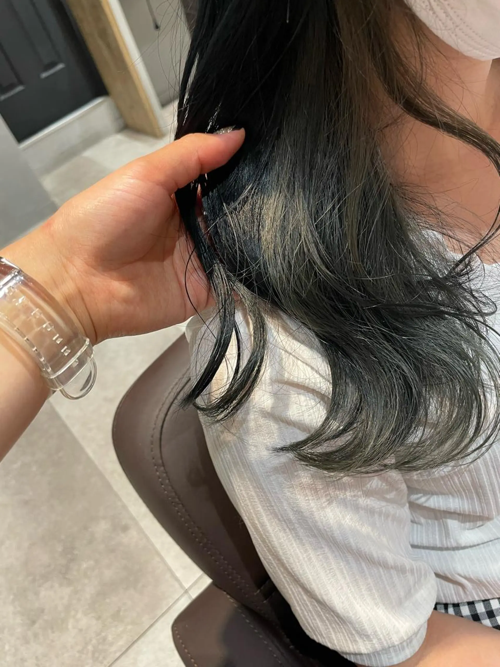 セミロング カラー ブルーカラー グレージュ ネイビーカラー ヘアカラー トリートメント 💐パーソナルカラー /市橋加菜💐のヘアスタイル