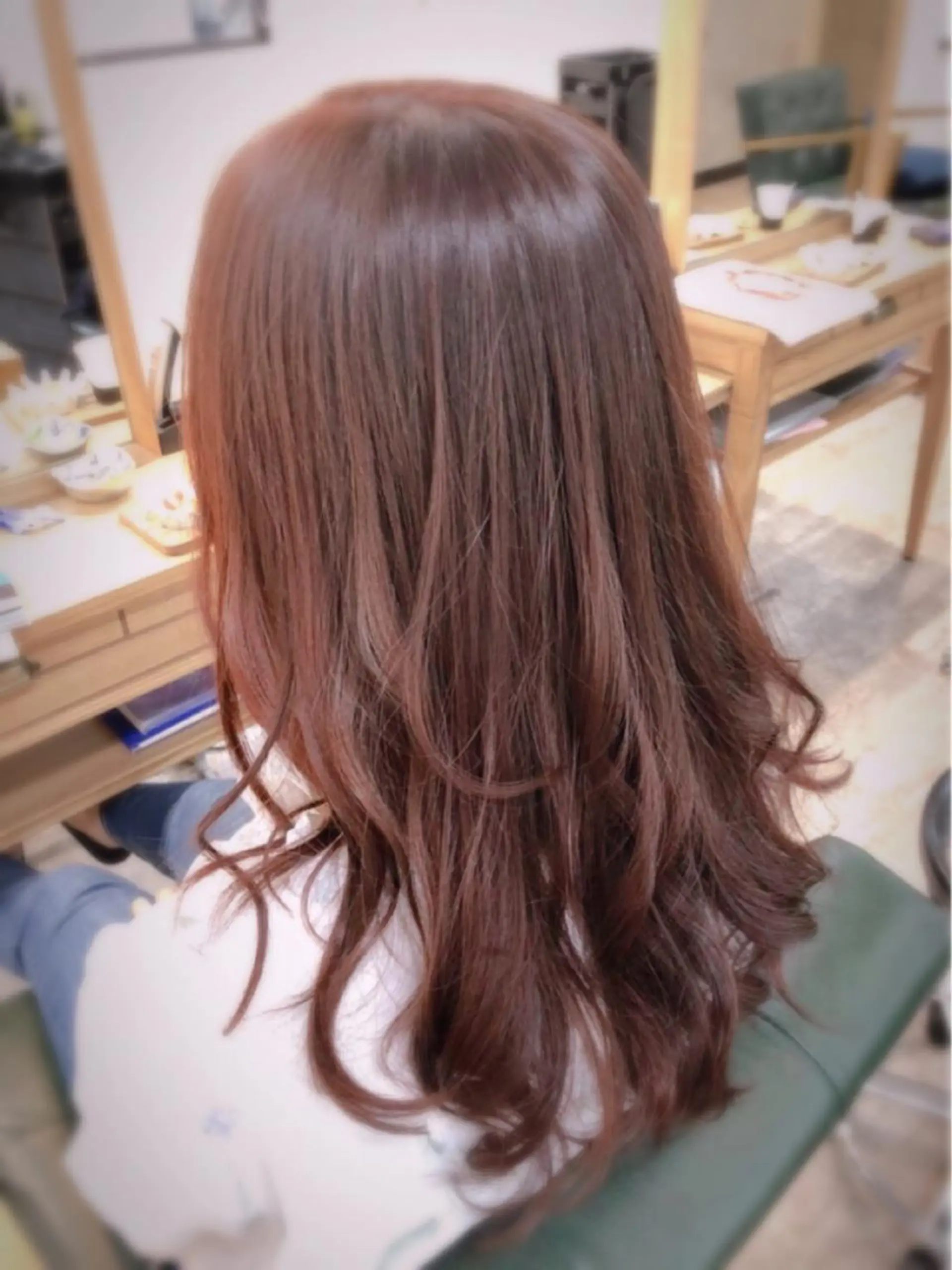 セミロング カラー ピンクカラー 菊池 貢平のヘアスタイル