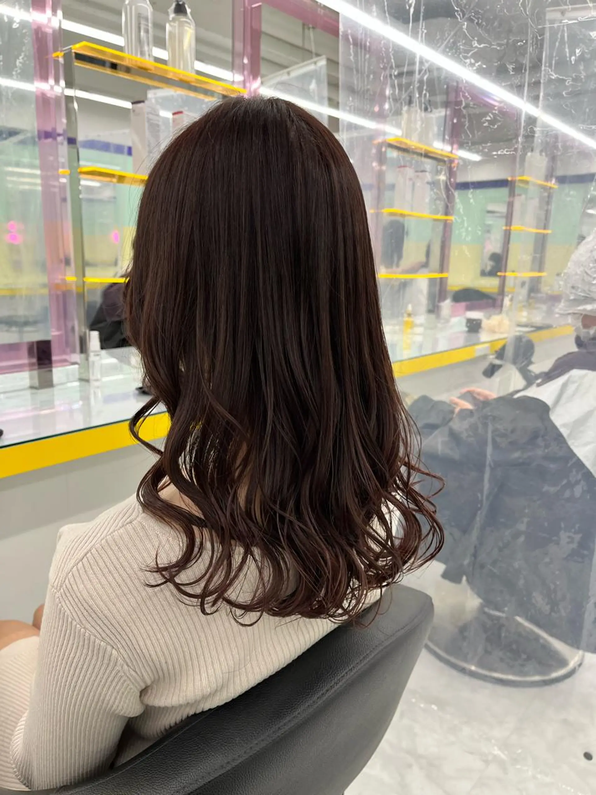 ロング ヘアカラー ヘッドスパ ヘアセット I S所属・🌿透明感カラー‪ 縮毛矯正✨かずきのヘアスタイル