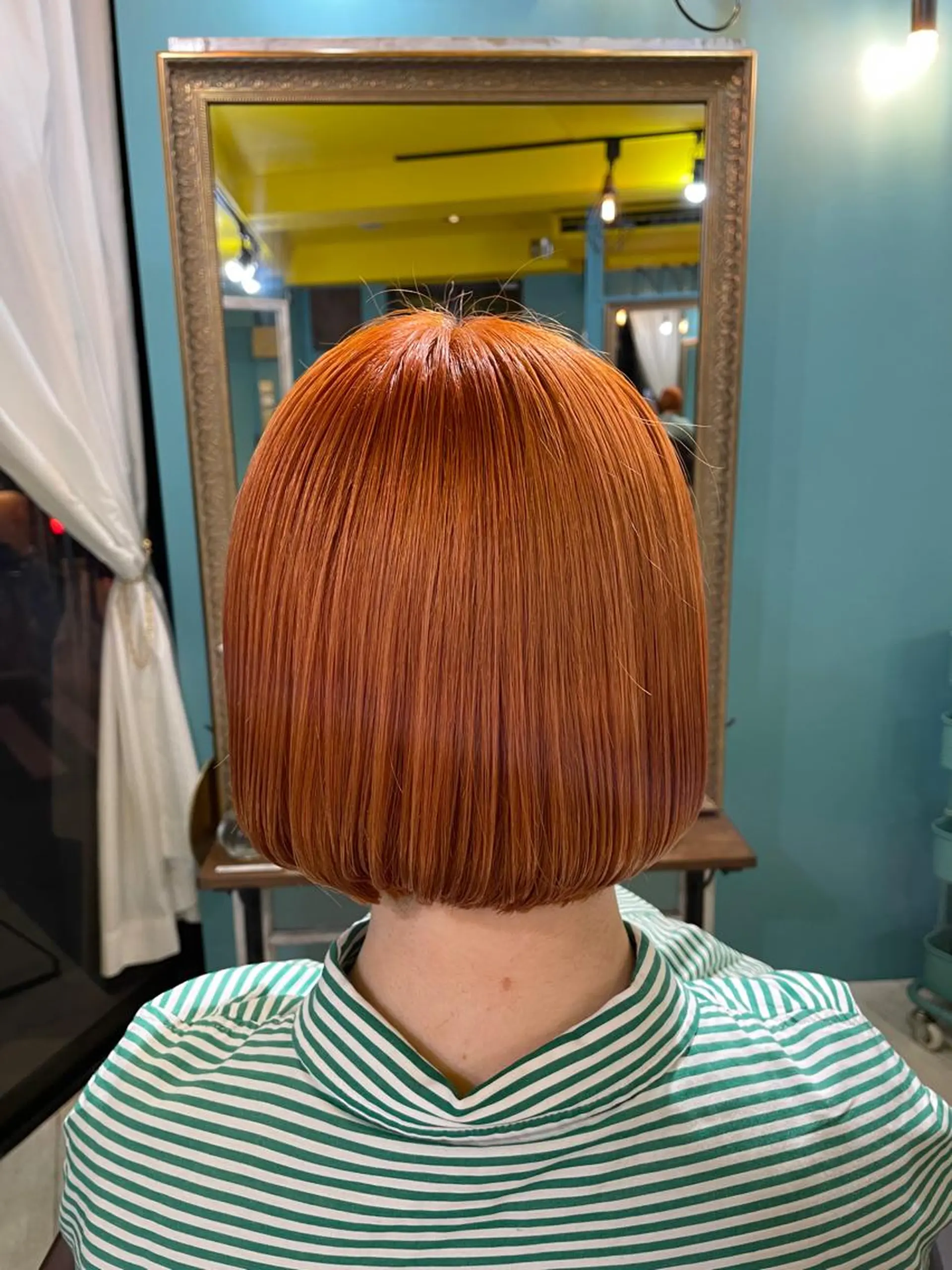 ショート カラー ダブルカラー オレンジ ヘアカラー トリートメント Share  Salon  Reco【GARDEN】所属・末石 智のヘアスタイル