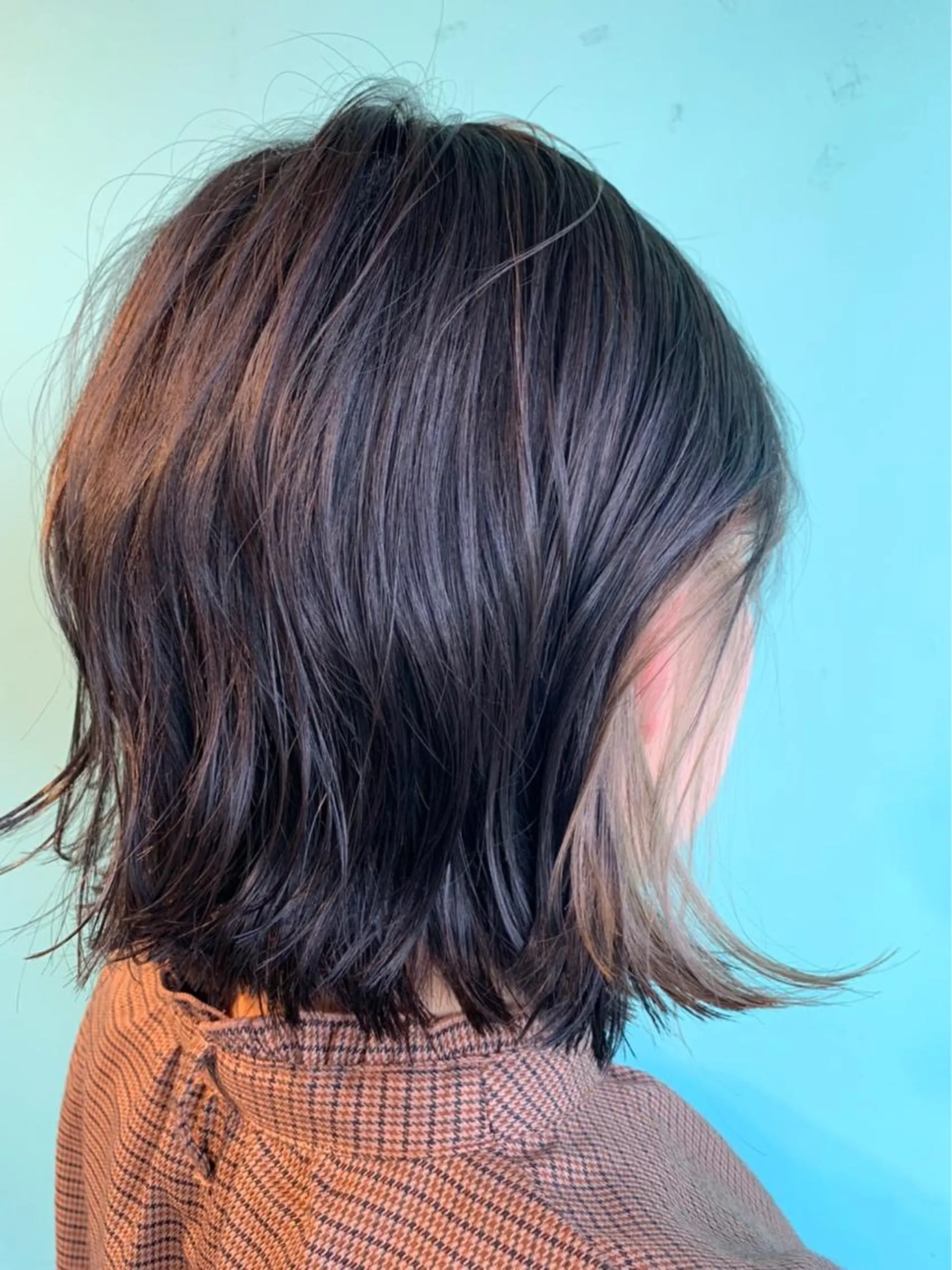 ショート カラー ブラウンカラー ピンクカラー ピンクパープル ピンクブラウン パープルカラー 高橋友里亜 /フリーランスのヘアスタイル