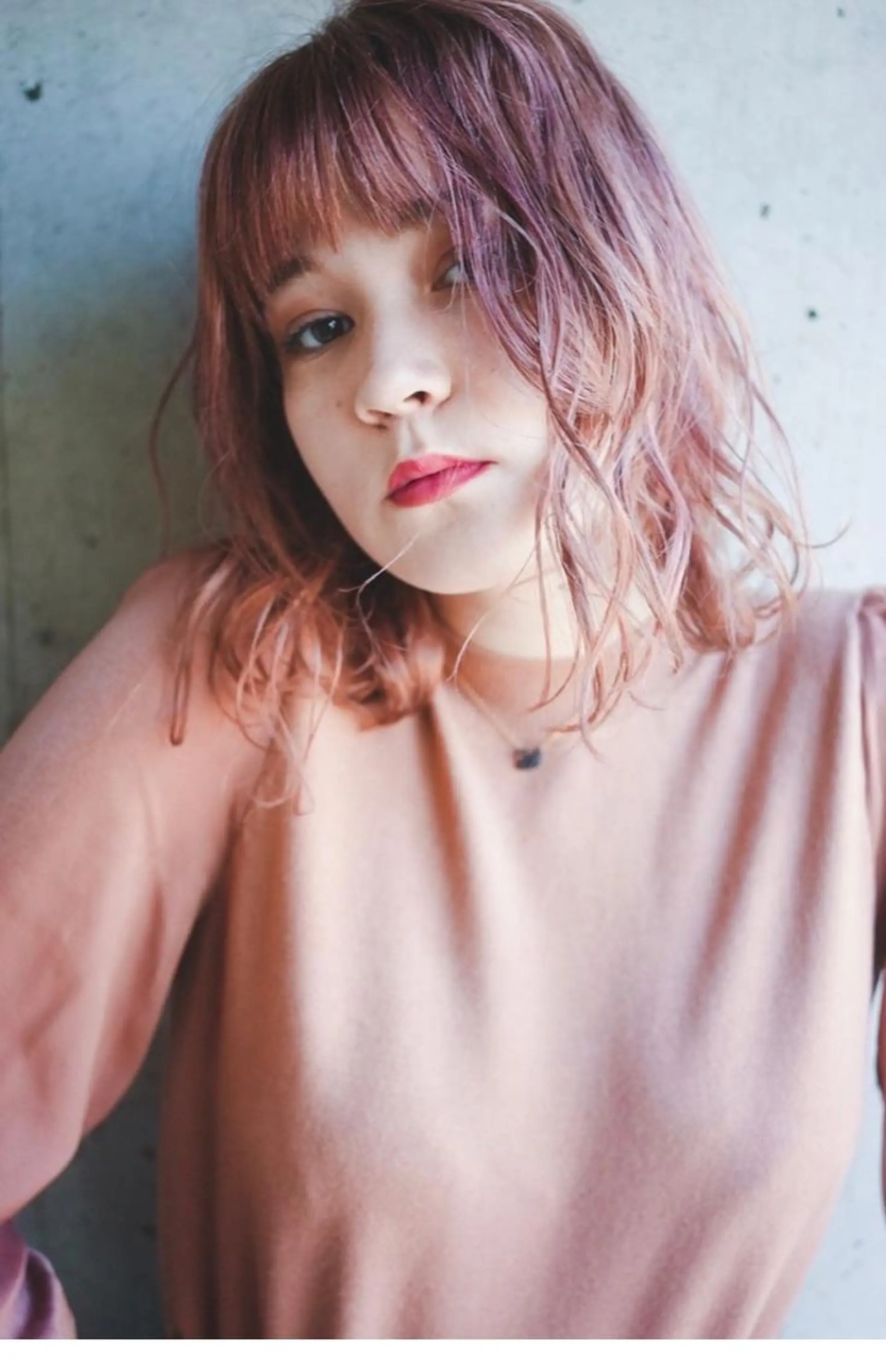 ミディアム ヘアカラー 透け感×顔まわり デザイン✂︎吉田のヘアスタイル