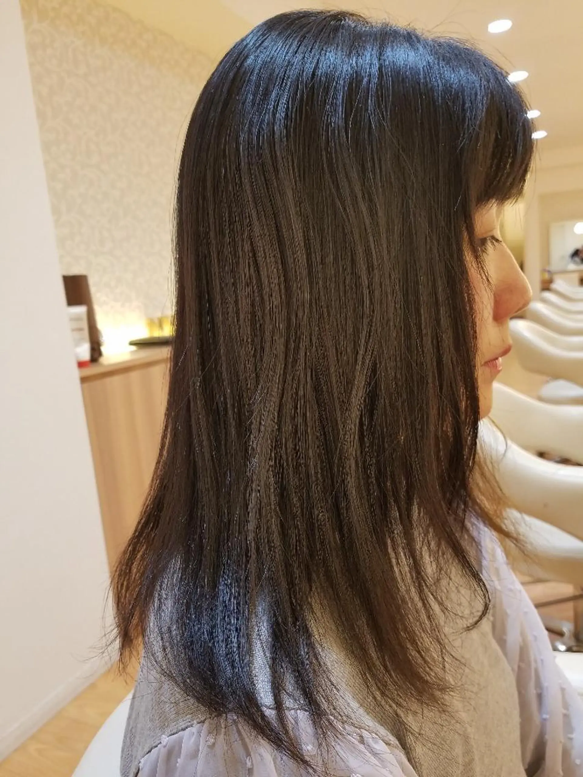 ミディアム カラー アッシュ ダークアッシュ 髪質改善/ハイライト 小林秀樹のヘアスタイル