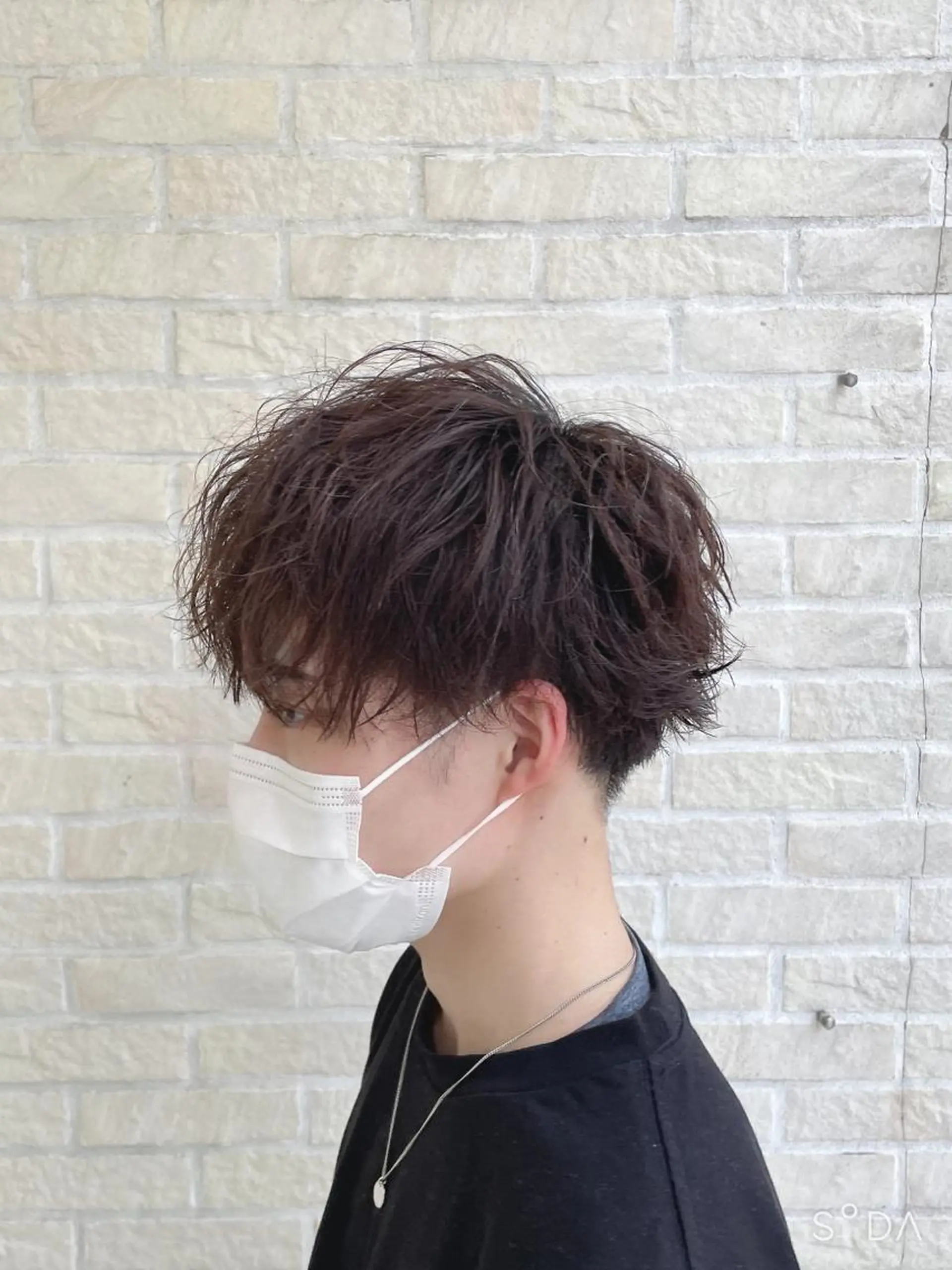 ショート パーマ メンズ 🪞髪質改善カラー× レイヤー河村真聖🪞のヘアスタイル