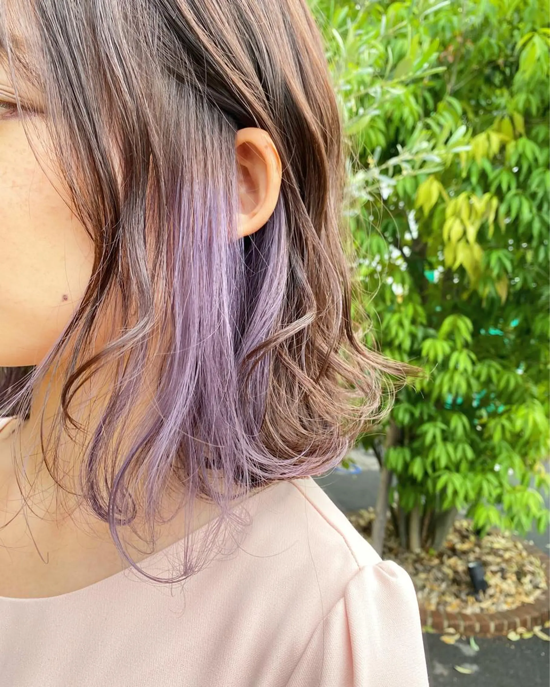 ミディアム カラー ブリーチ デザインカラー イヤリングカラー 【浜松・豊橋】 ニシモトのヘアスタイル
