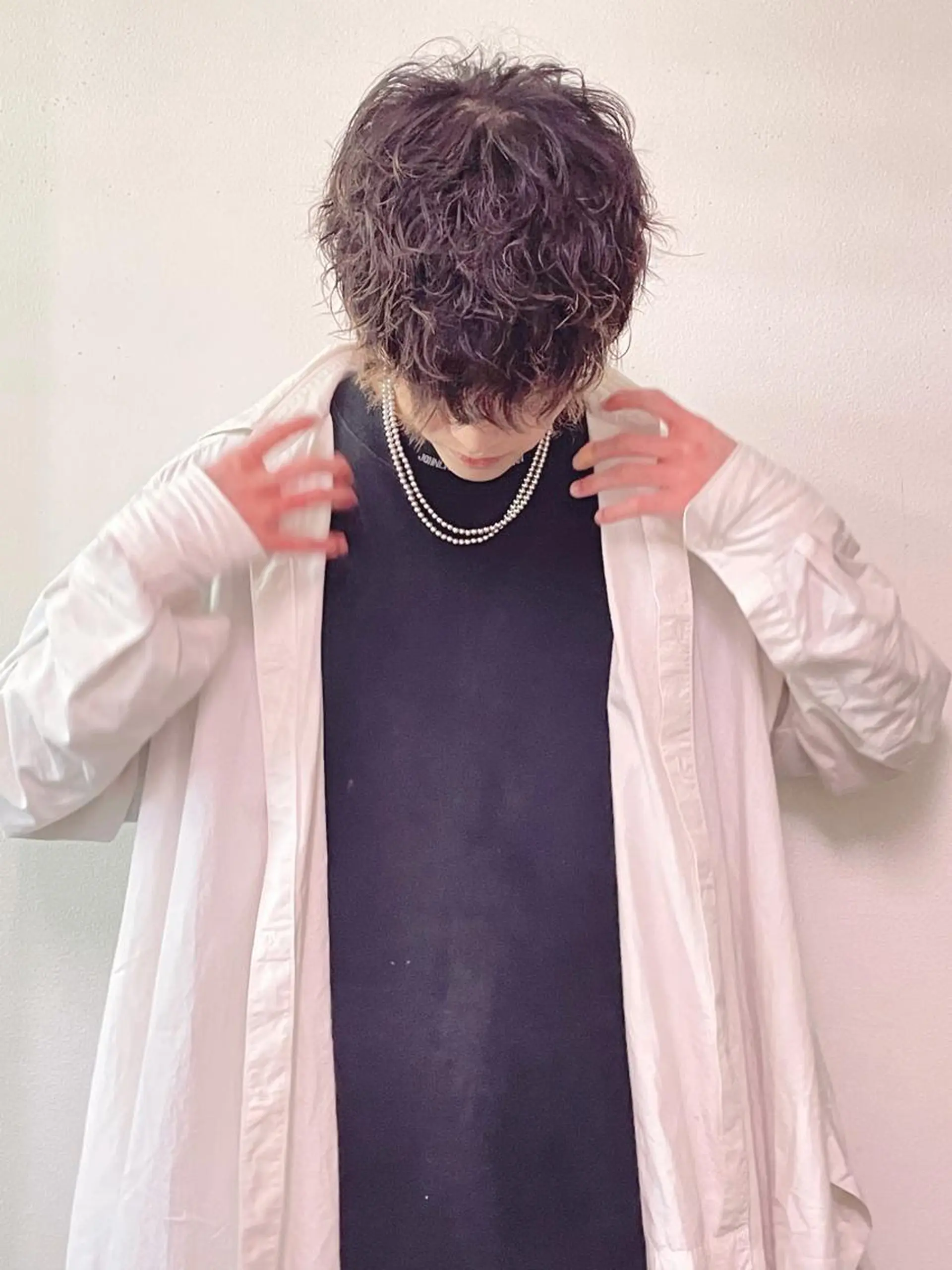 ショート カラー パーマ ヘアアレンジ メンズ 坂尻 嘉珠也のヘアスタイル