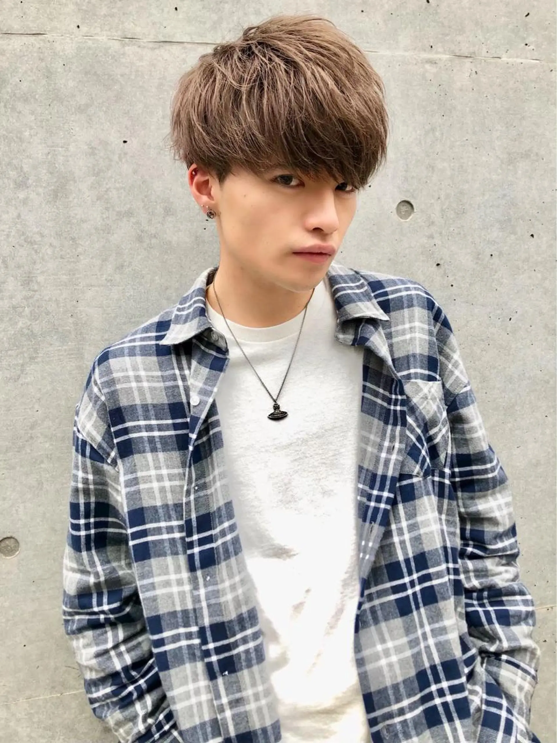 セミロング カラー パーマ ヘアアレンジ ネイル マツエク・マツパ 韓国風ベージュ🤎 赤みなし🌿横浜🤎のヘアスタイル