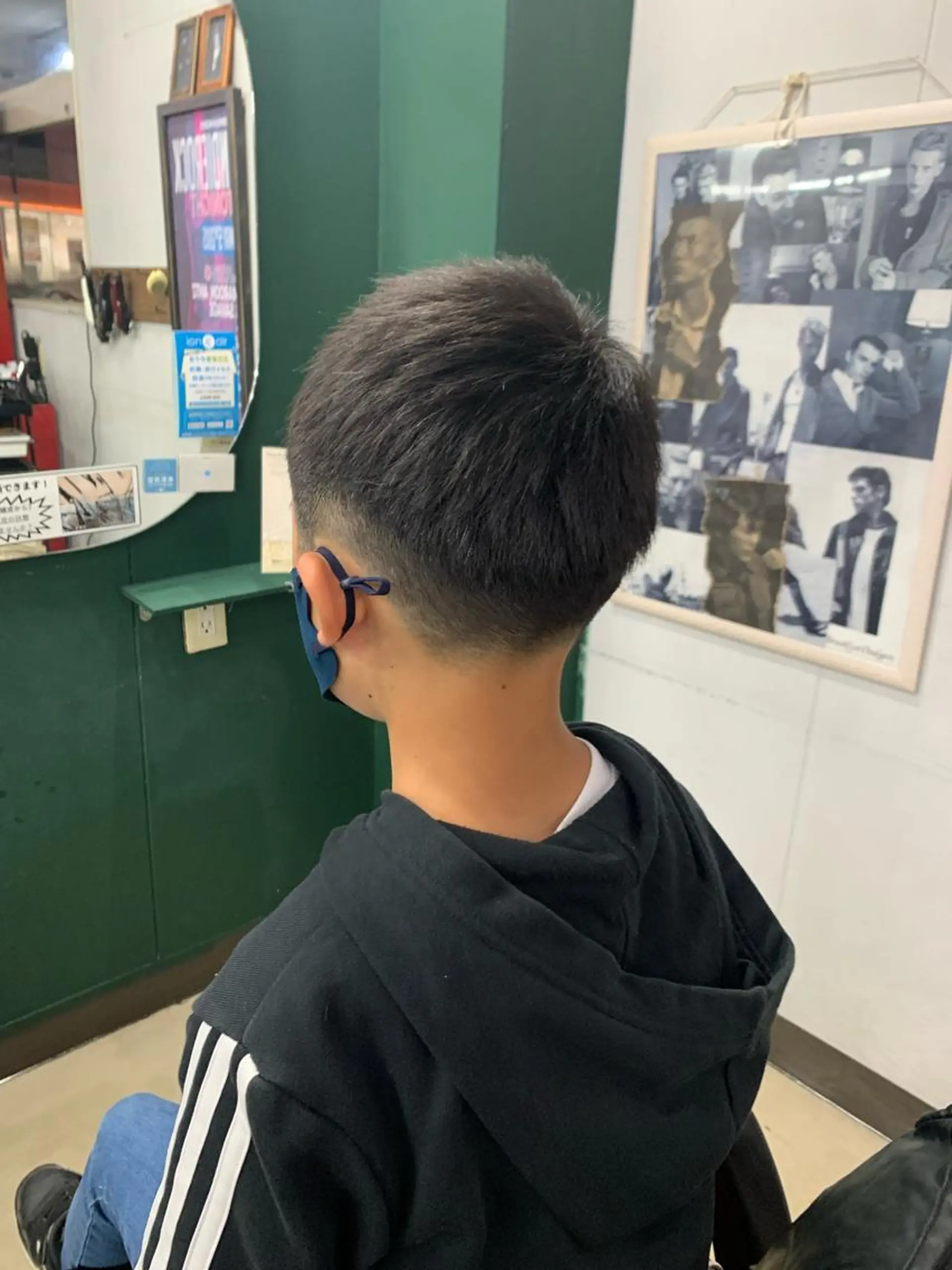 ショート メンズ キッズ フェードカット lil所属・月館 怜奈のヘアスタイル