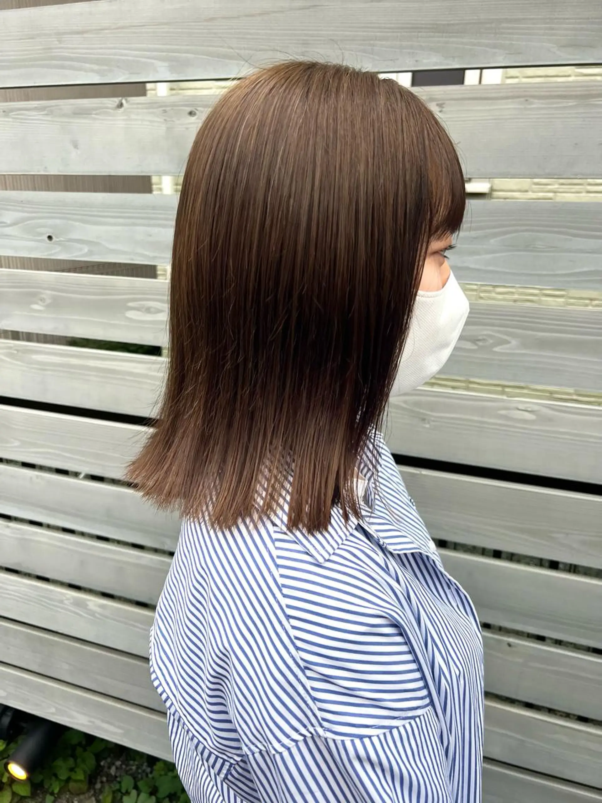ミディアム カラー アッシュ 黒髪 ブリーチ ブルーカラー ブルーブラック 🌿寄り添い型美容師 🌿yuiのヘアスタイル