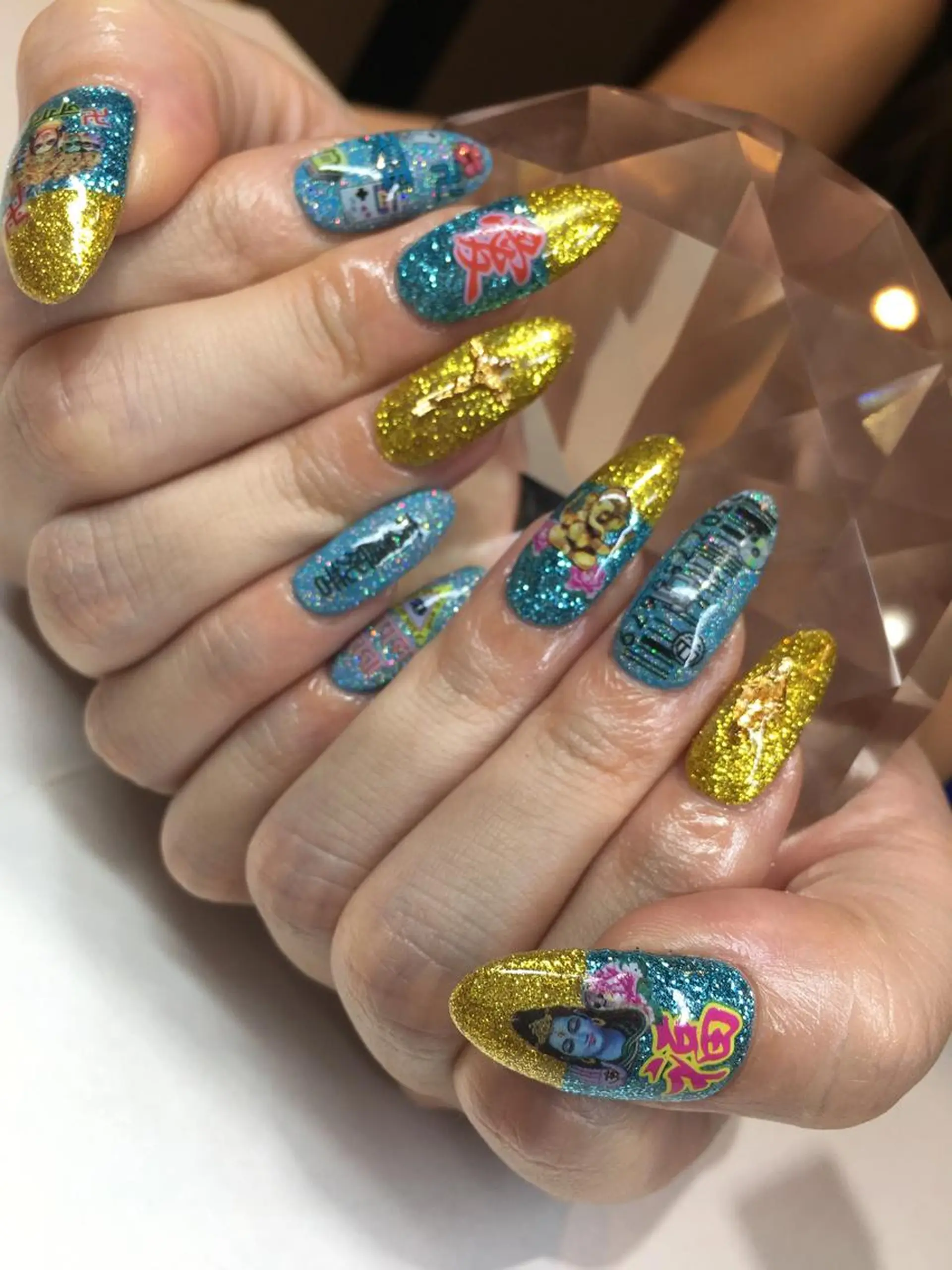 ロング ネイル glow_ nailのネイルデザイン