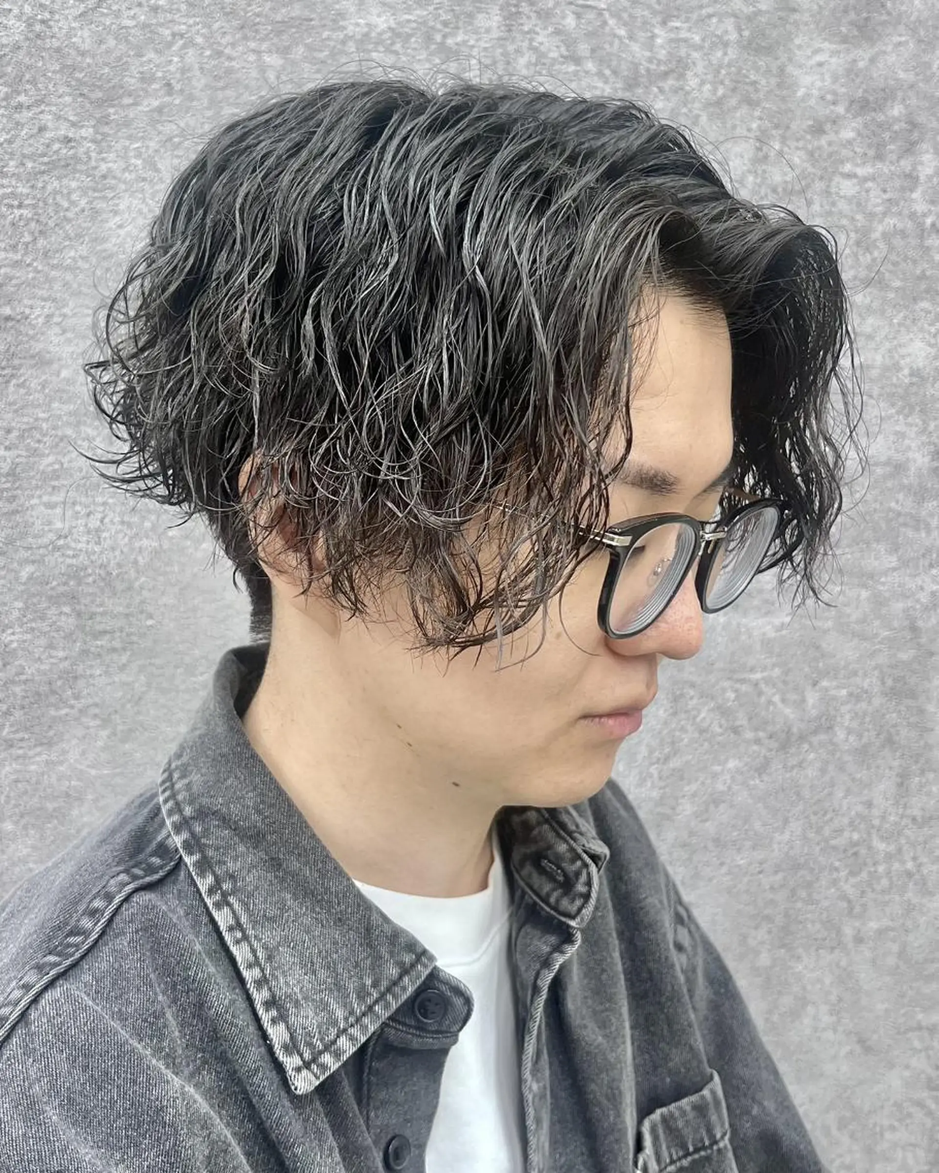 パーマ メンズ カット パーマ GLOP HOMME 店長　アオトのヘアスタイル