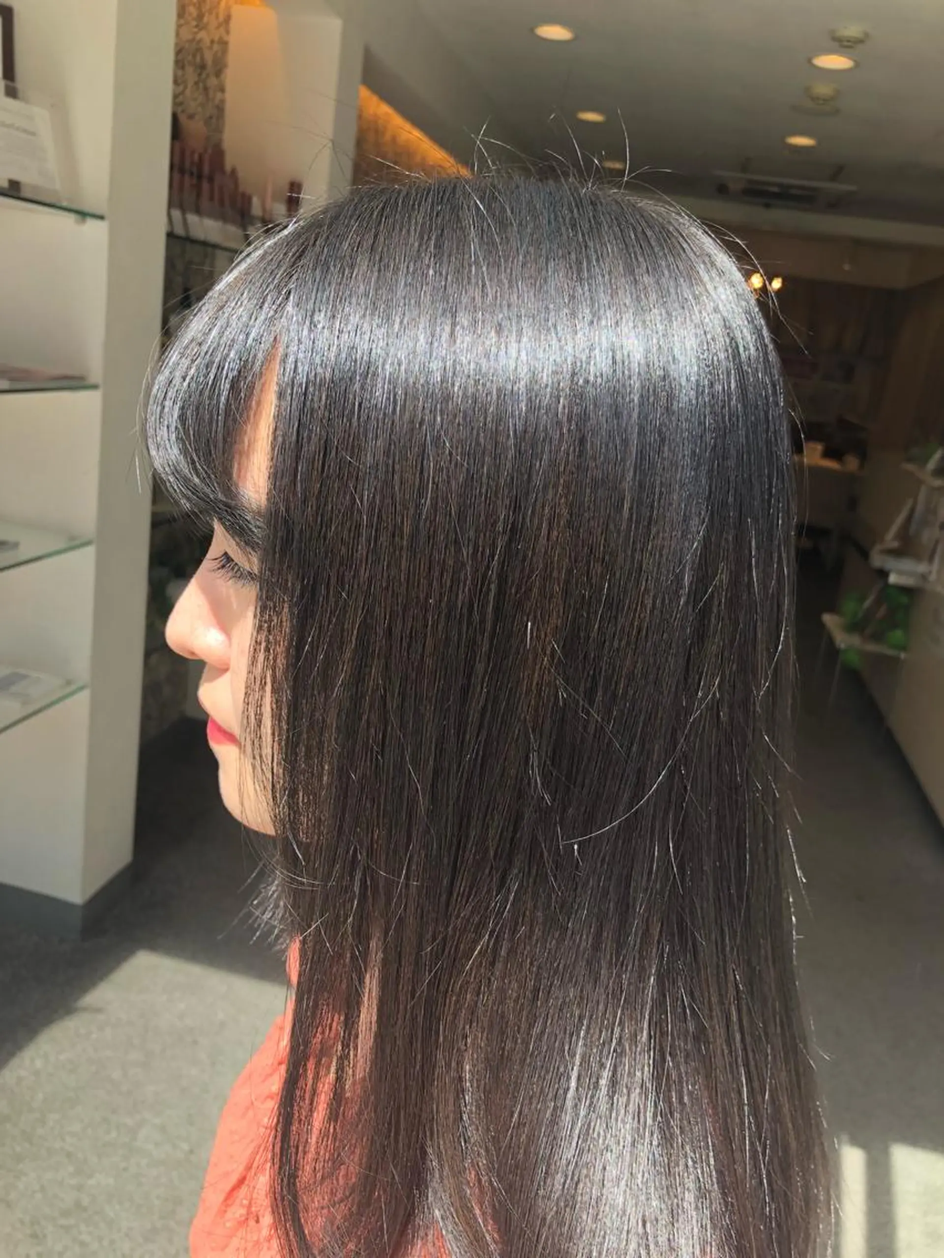 セミロング カラー メンズ 芝田  望優のヘアスタイル