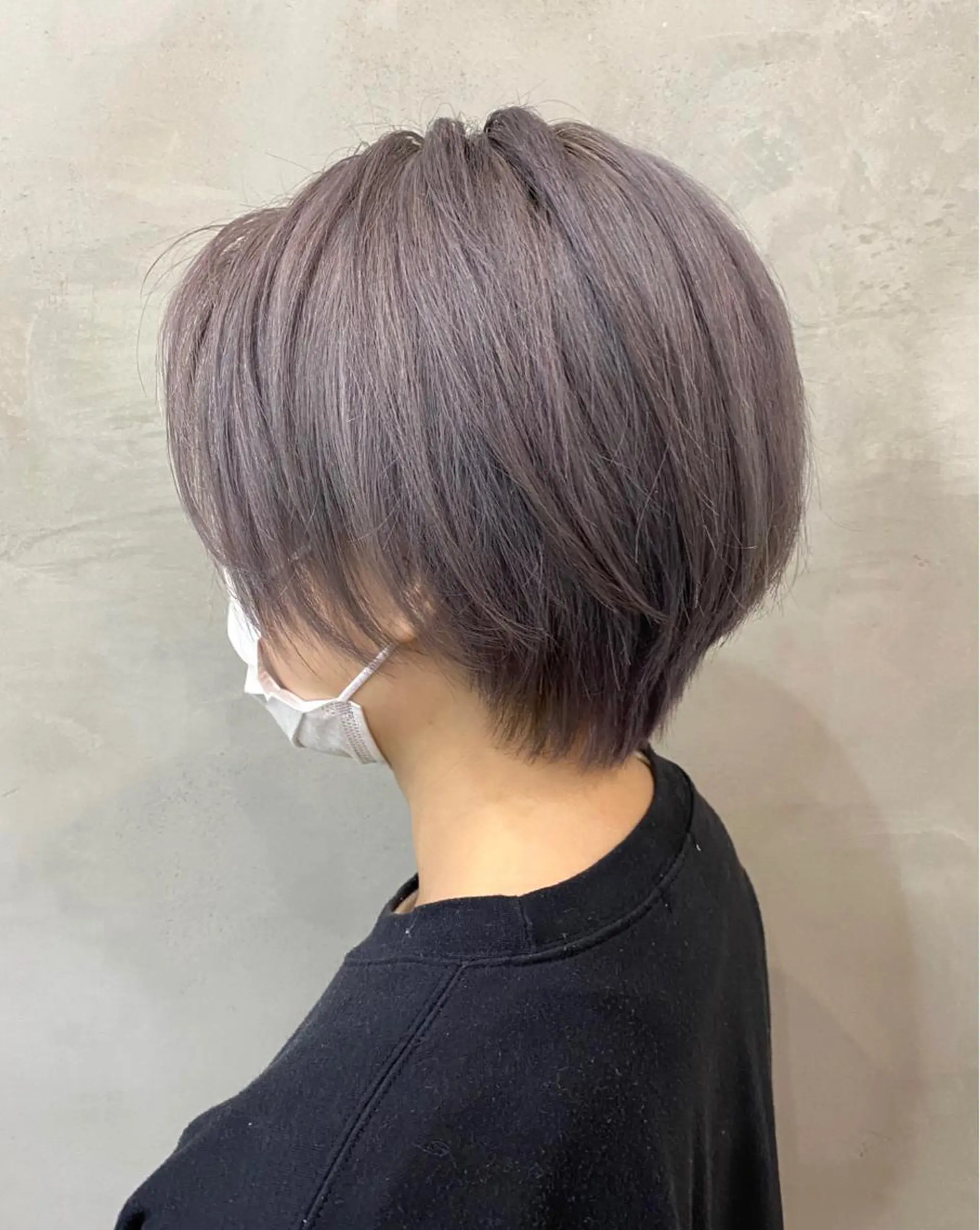 ショート カラー ブリーチ パープルカラー ヘアカラー トリートメント pesca 長町南店 OIKAWAのヘアスタイル