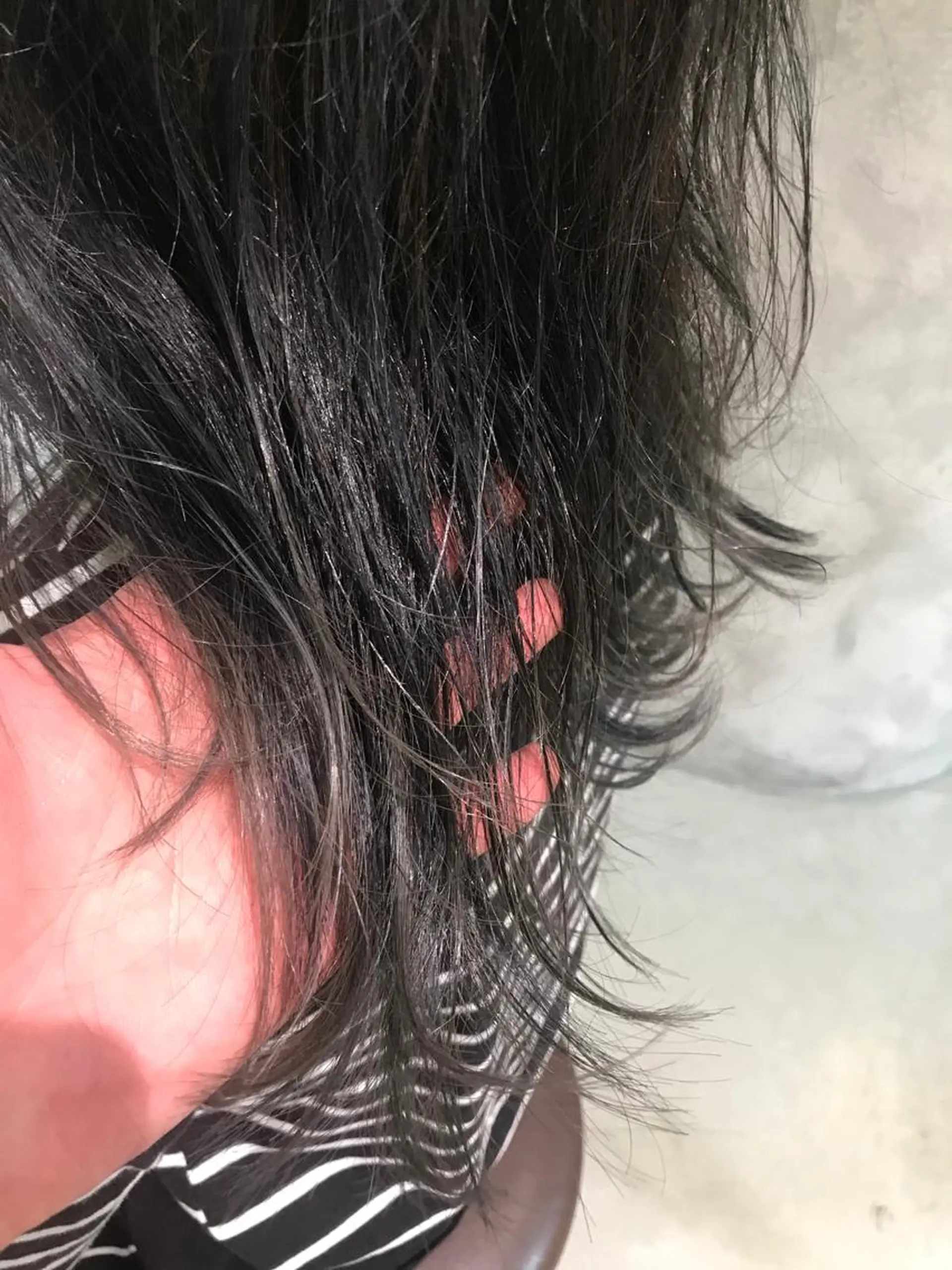 ロング カラー ダークグレー グラデーションカラー ハイライトカラー シルバー ハイライト 松村 崇弘のヘアスタイル