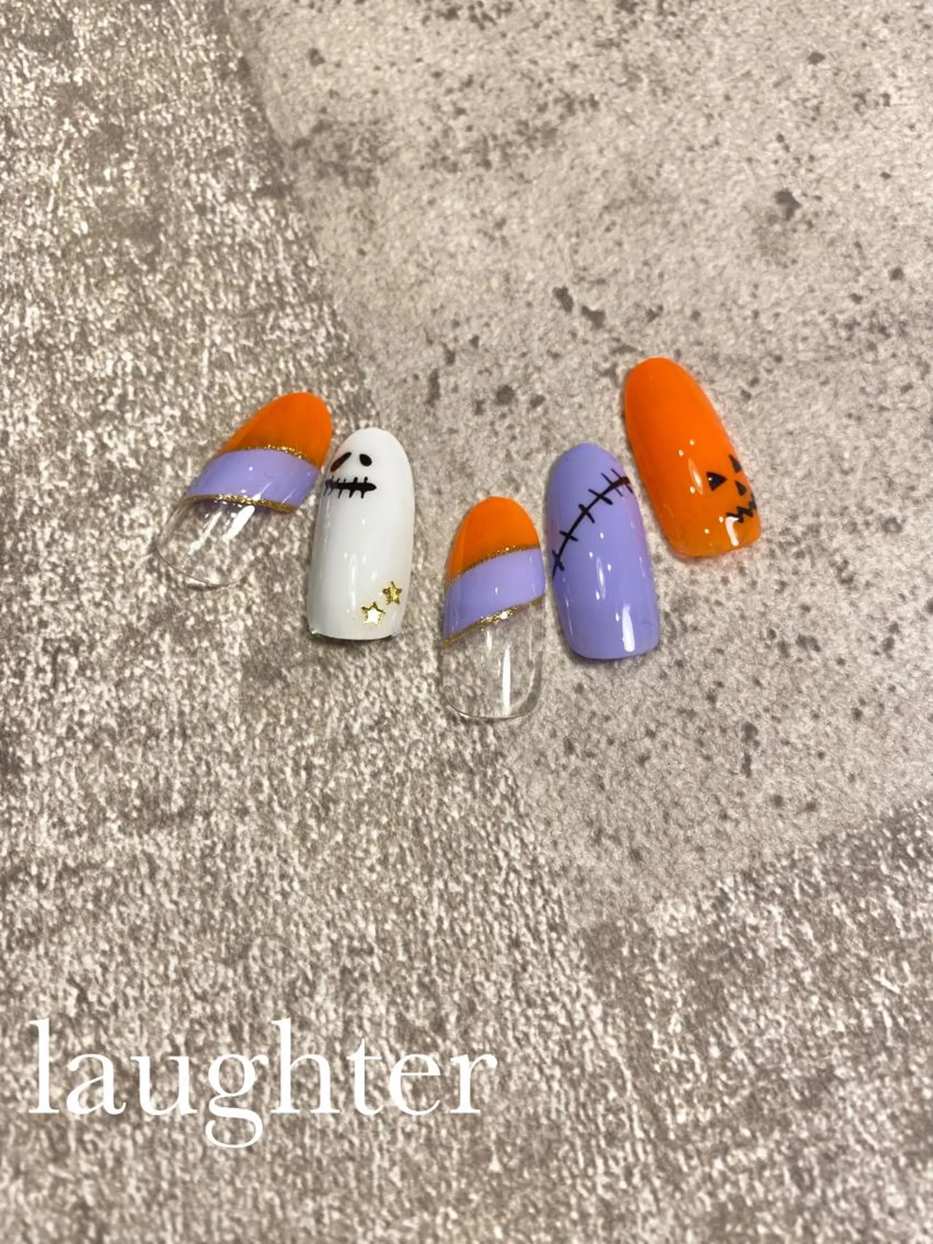 ネイル ハロウィン ハンドネイル laughter nailのネイルデザイン
