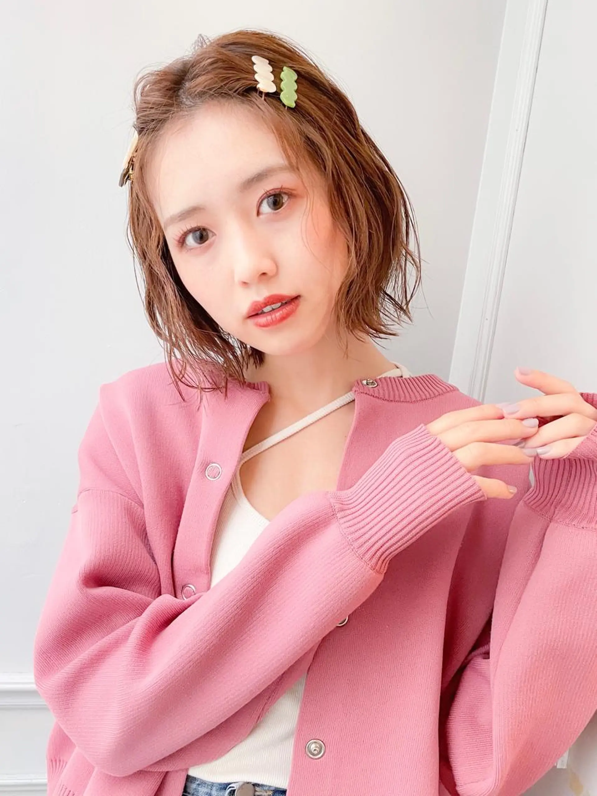 ミディアム カラー ボブ ヘアカラー トリートメント ヘッドスパ ✨カラー支持No.1 🧸ワキ カナコ🧸のヘアスタイル