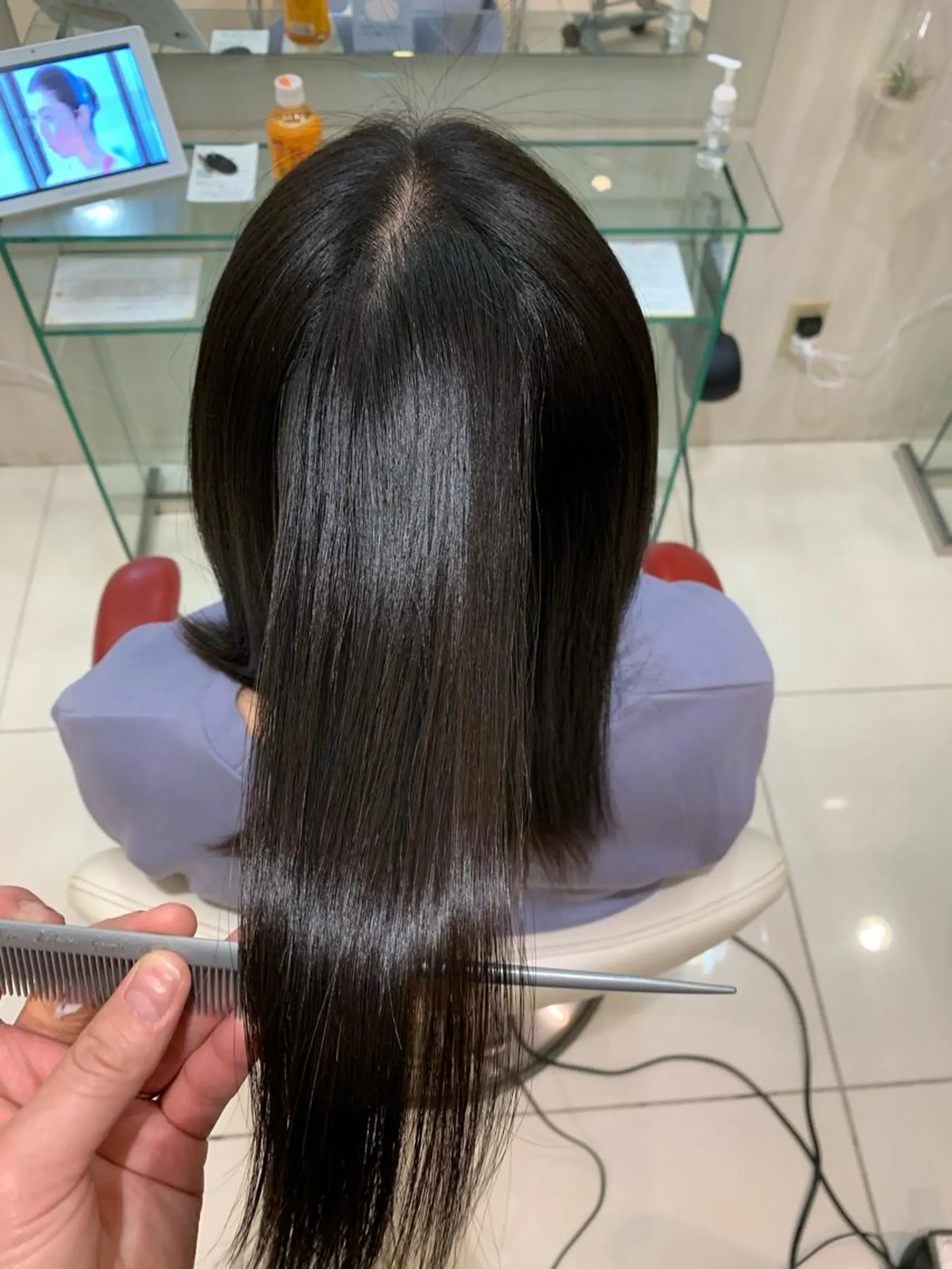 セミロング カット 縮毛矯正 トリートメント 縮毛矯正/パーマ EARTH岐阜/髙橋のヘアスタイル