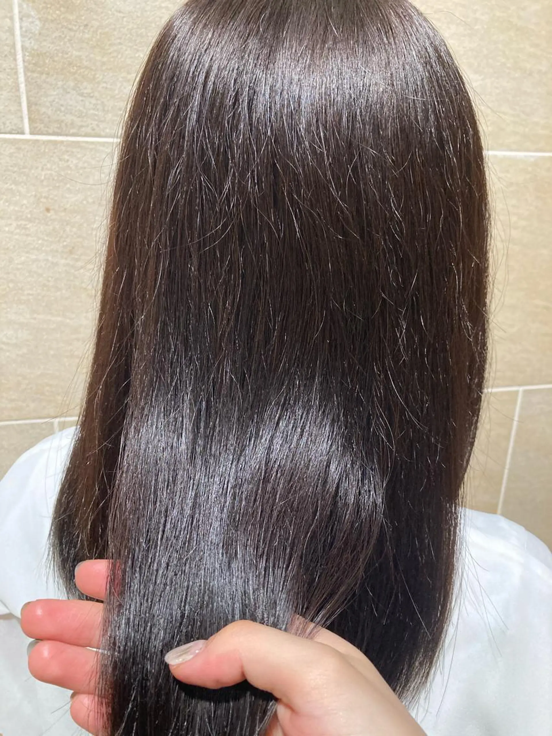 ミディアム カラー アッシュ 宮原 佳苗のヘアスタイル
