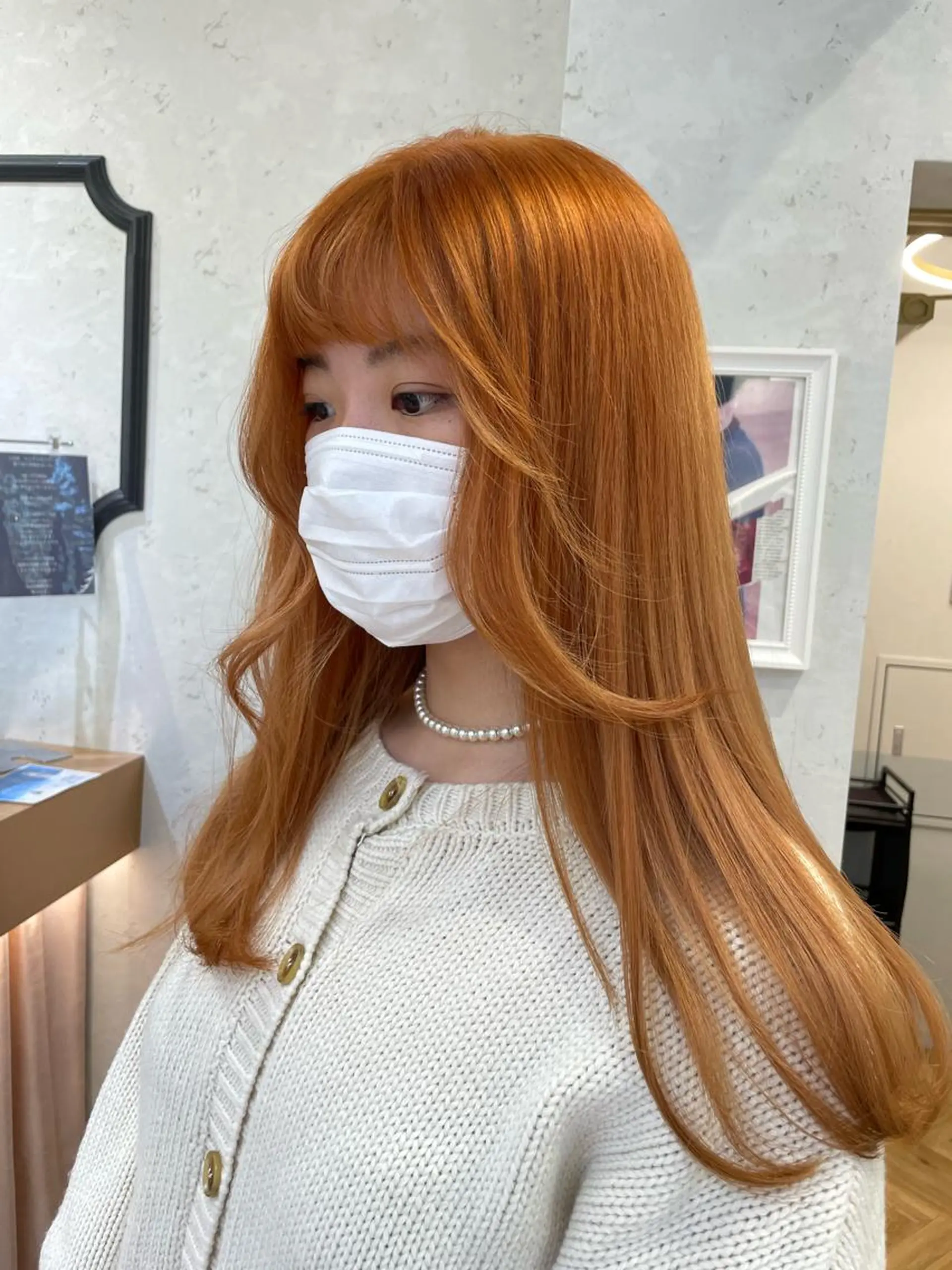 セミロング ♥️ブリーチ/ボブ/ レイヤー♥️maiのヘアスタイル