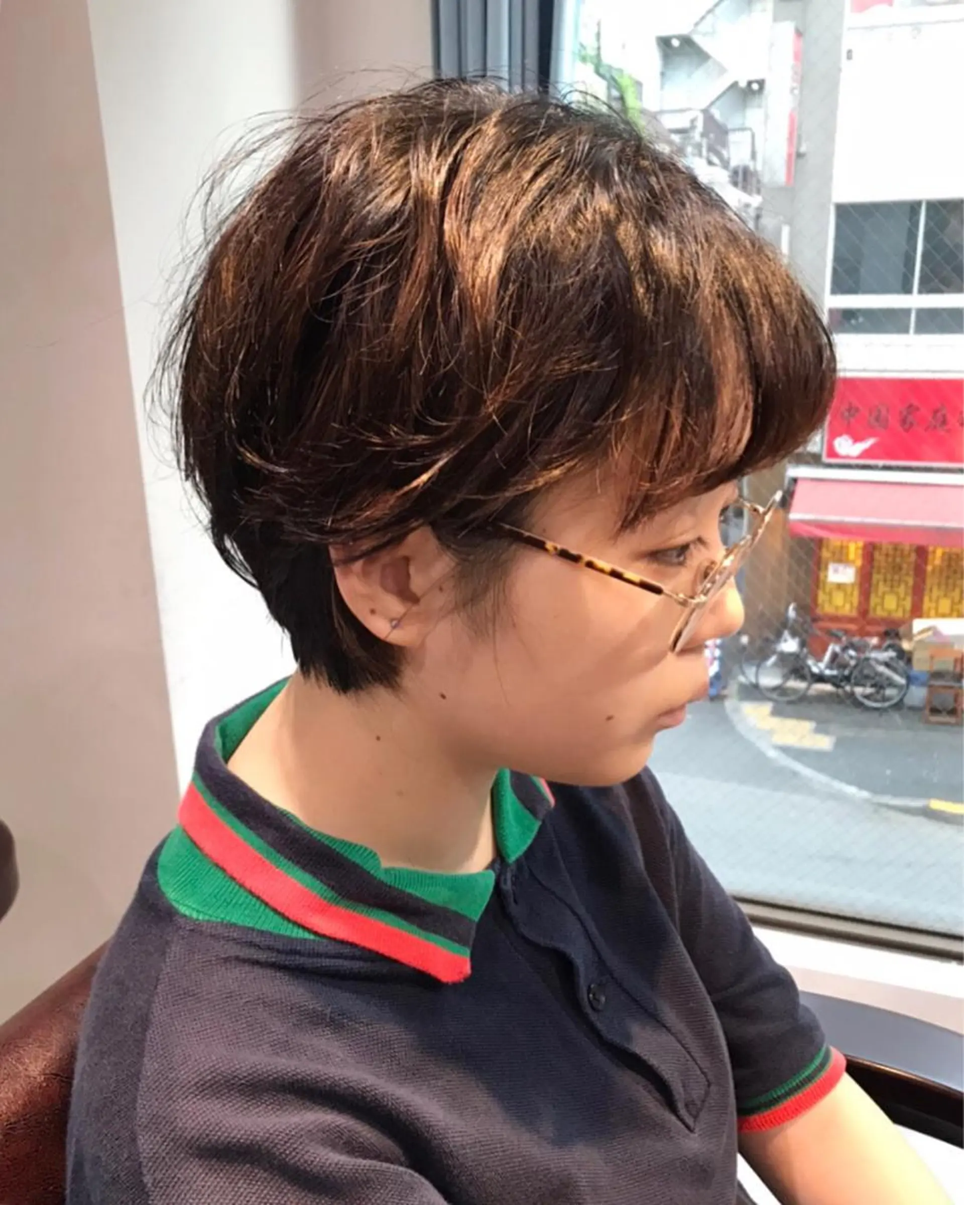 ショート カラー パーマ spooopy所属・🕊大垣 めぐみ🕊のヘアスタイル