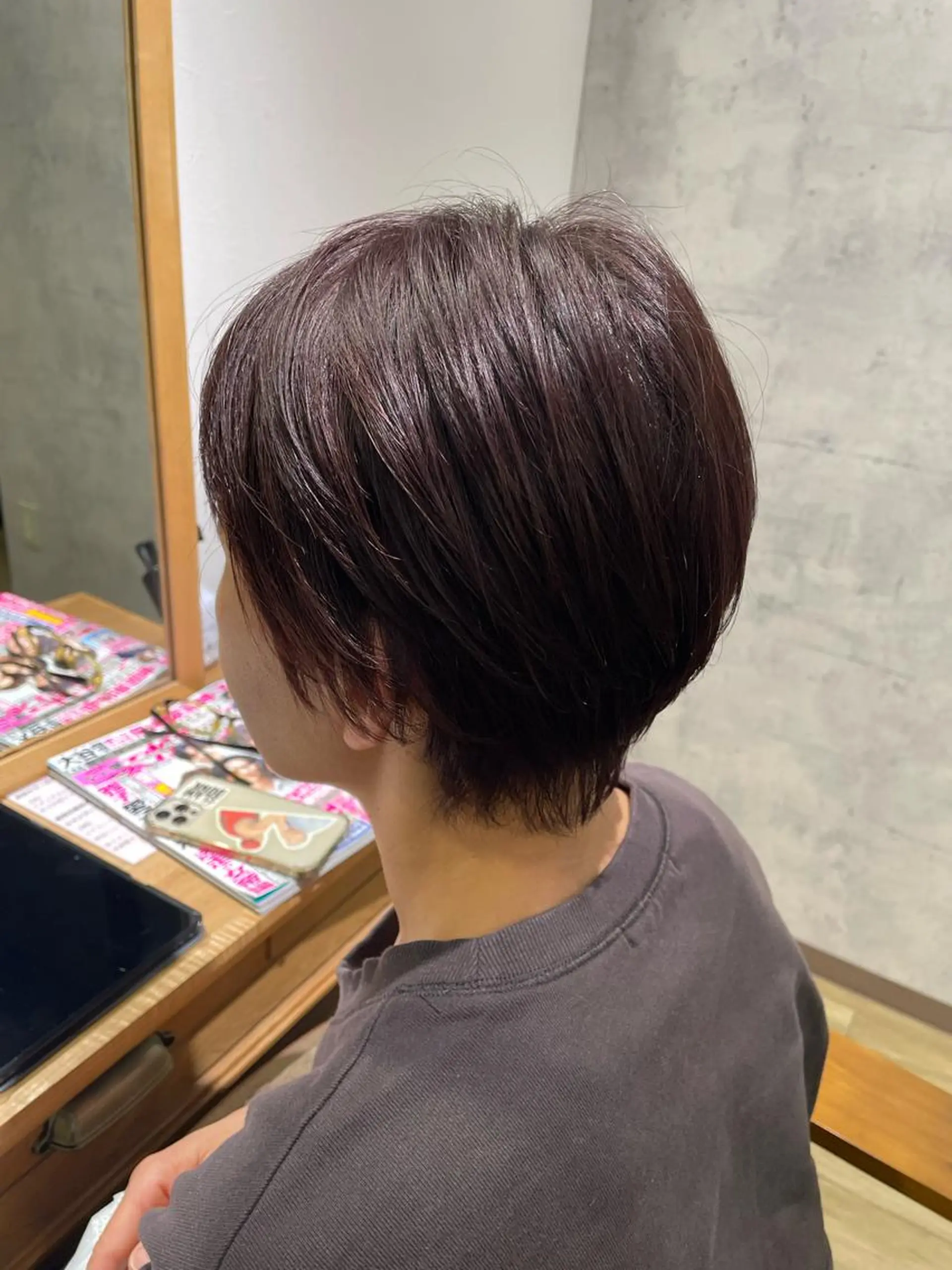 ショート カラー カット ヘアカラー トリートメント 木村 真知子のヘアスタイル