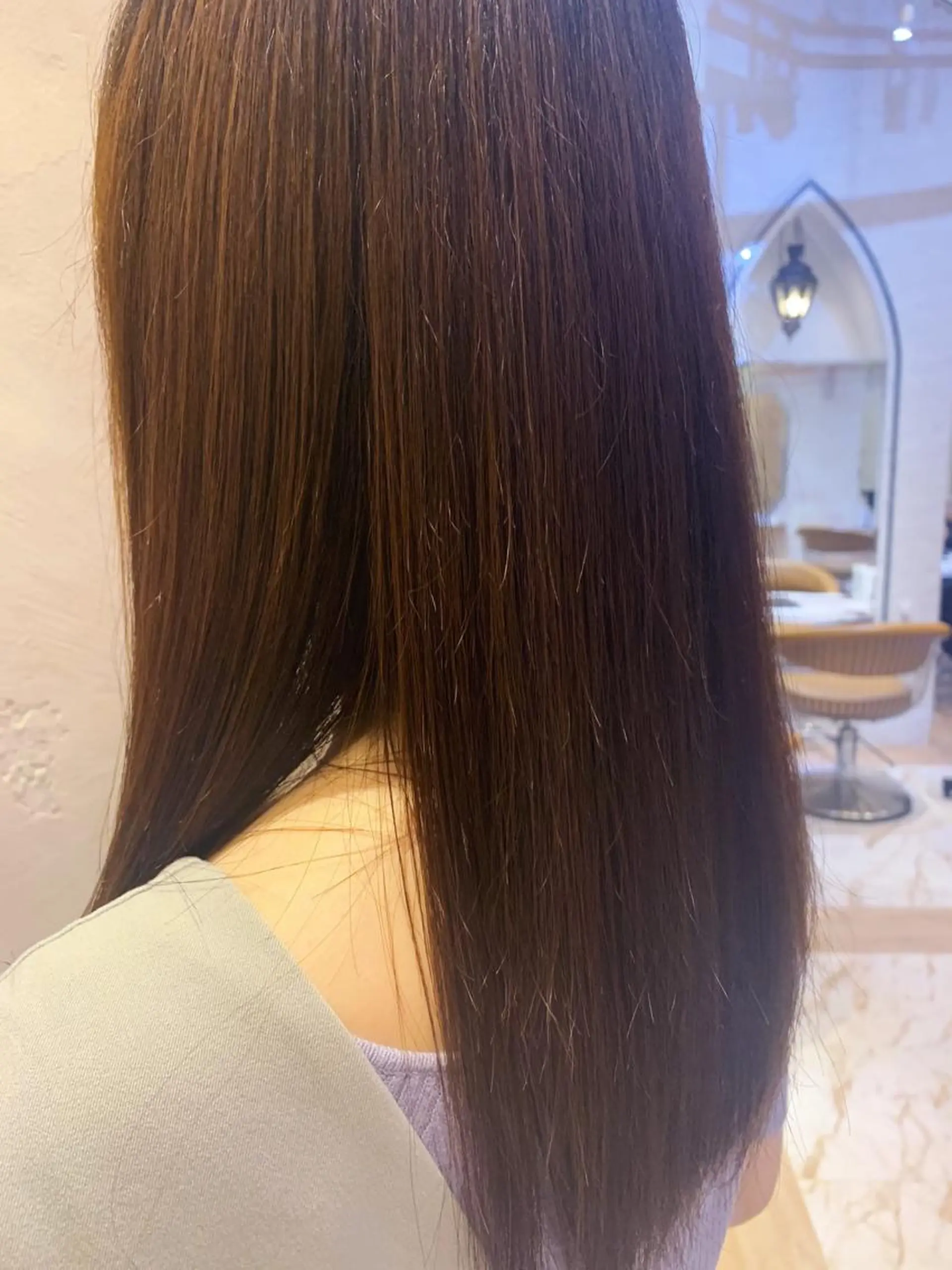 ロング 川井麻由🎀アイドル 量産🎀ピンクカラーのヘアスタイル