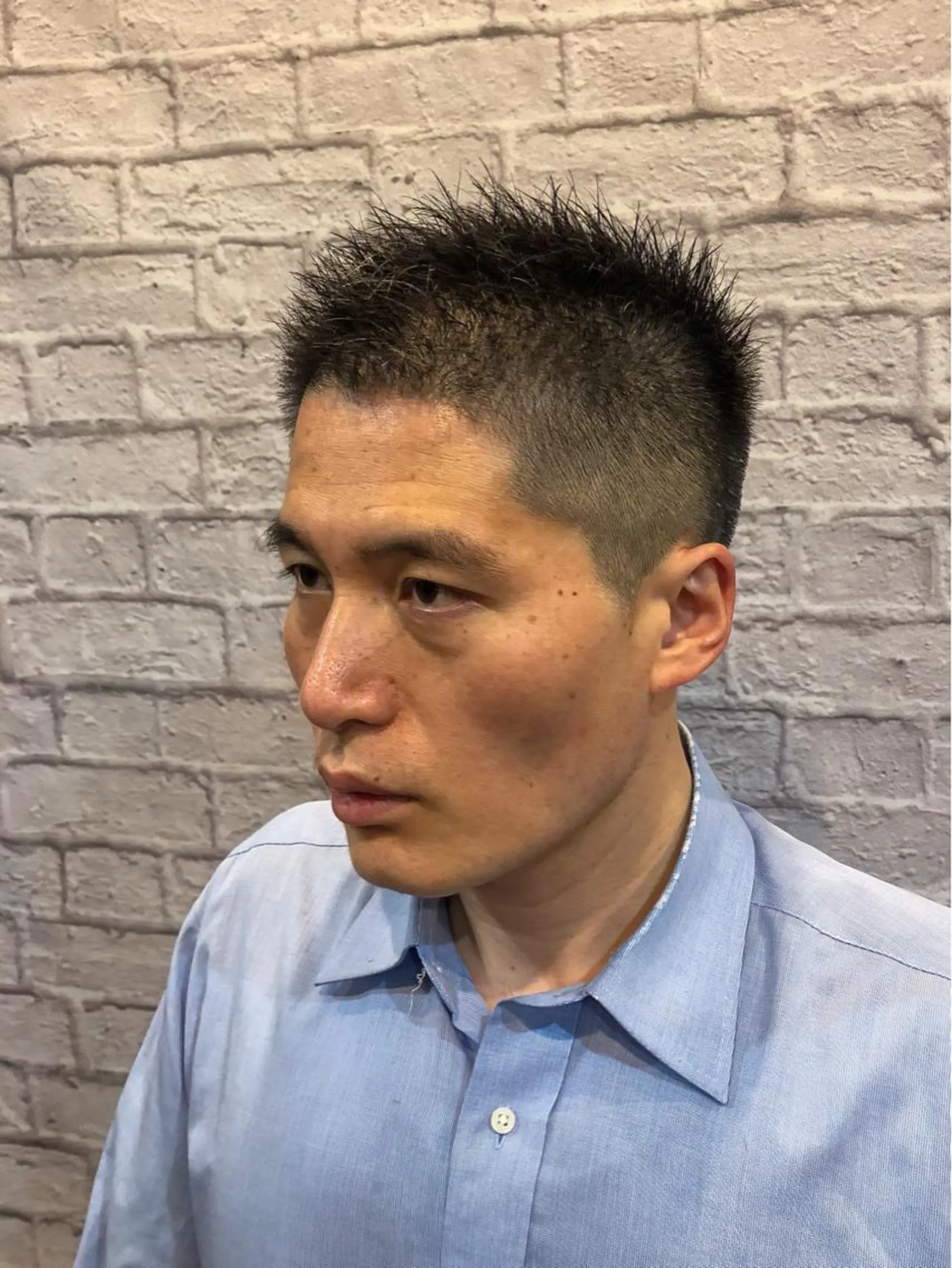 ショート メンズ カット 銀座マツナガ新宿野村ビル店所属・女性理容師 佐藤優菜のヘアスタイル