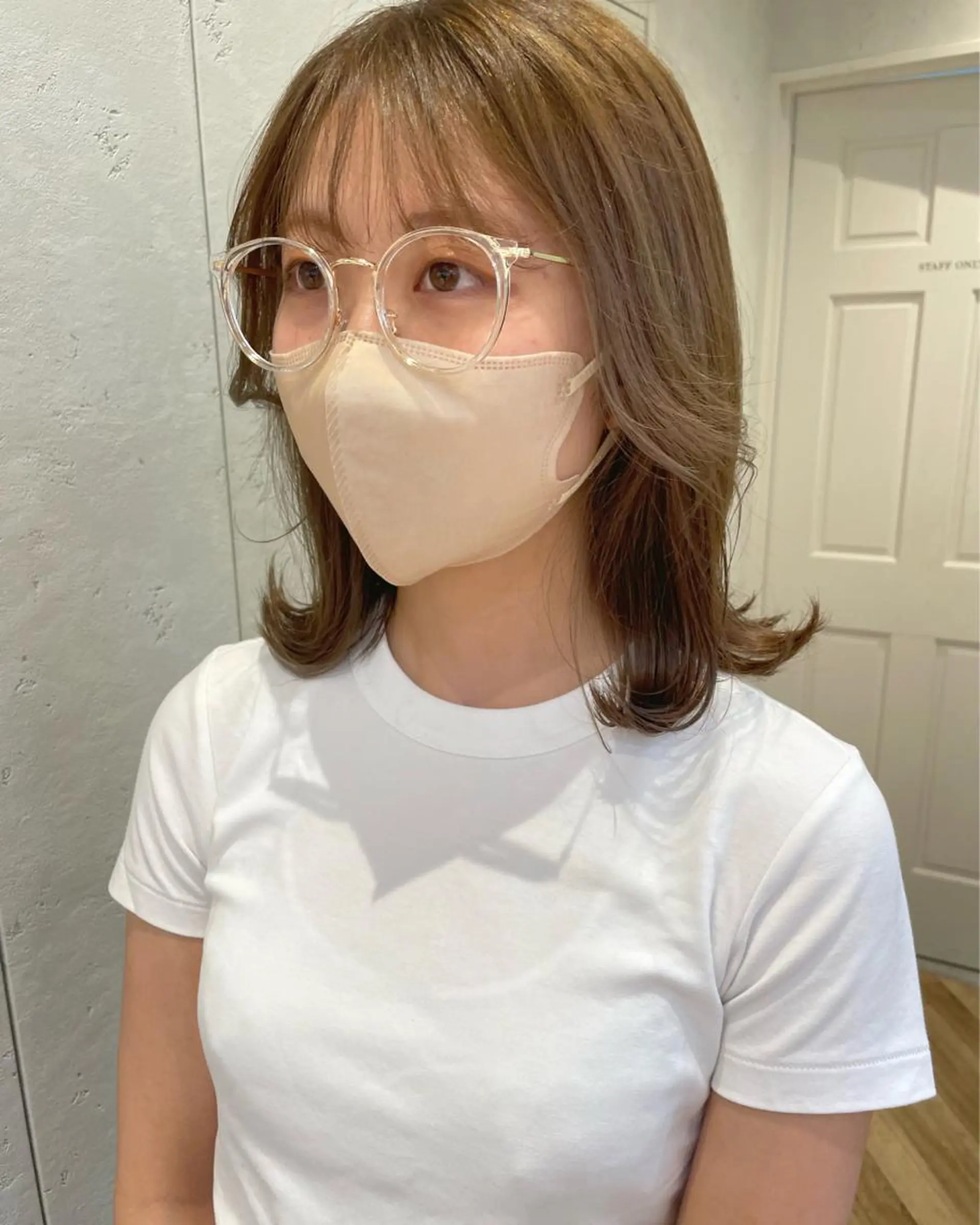 ミディアム カラー ブリーチ ブリーチなしカラー カット ヘアカラー トリートメント ♥️ブリーチ/ボブ/ レイヤー♥️maiのヘアスタイル