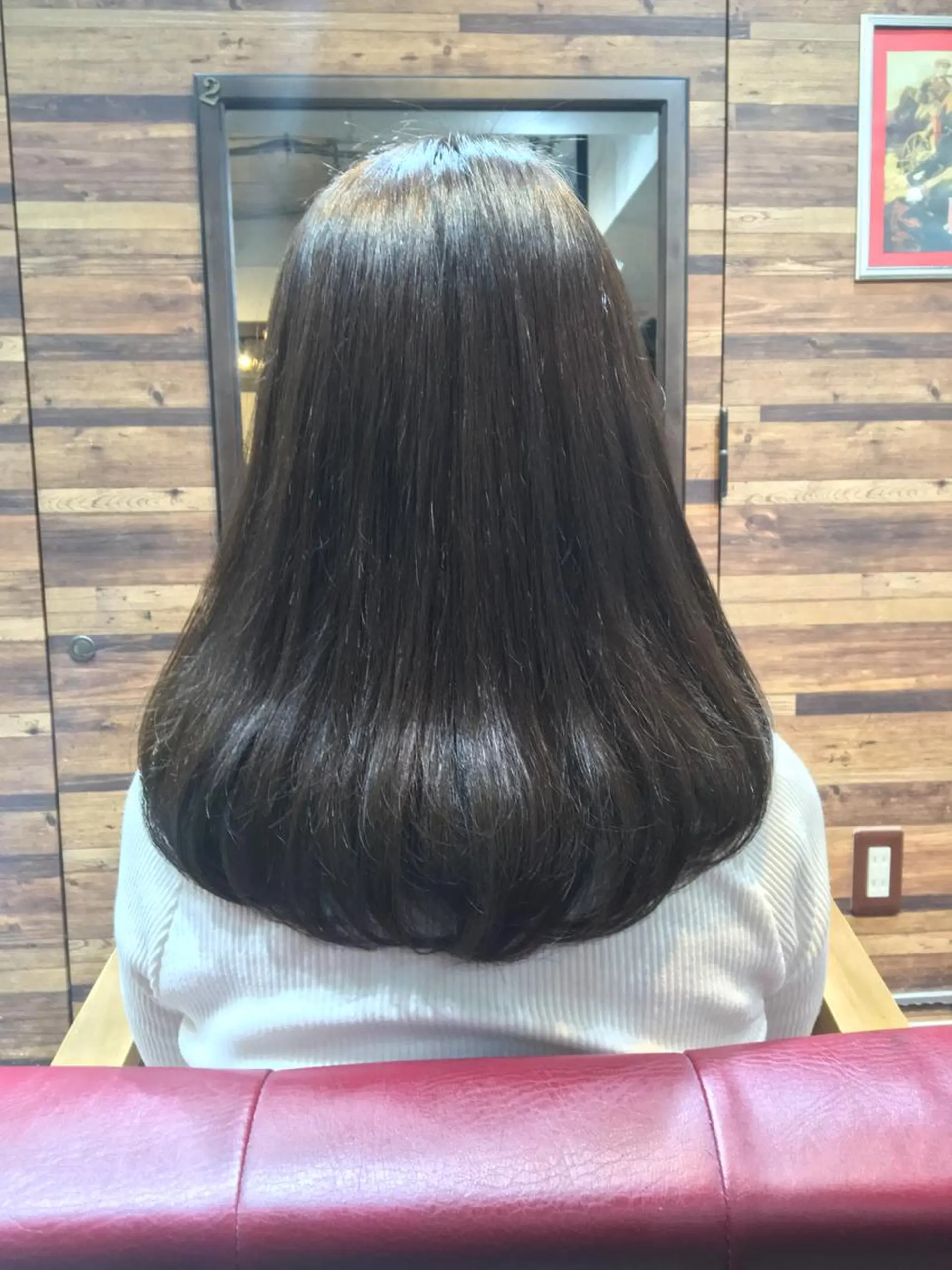 ロング カラー アッシュ ハイライトカラー ミント ハイライト MITSU ✂️のヘアスタイル