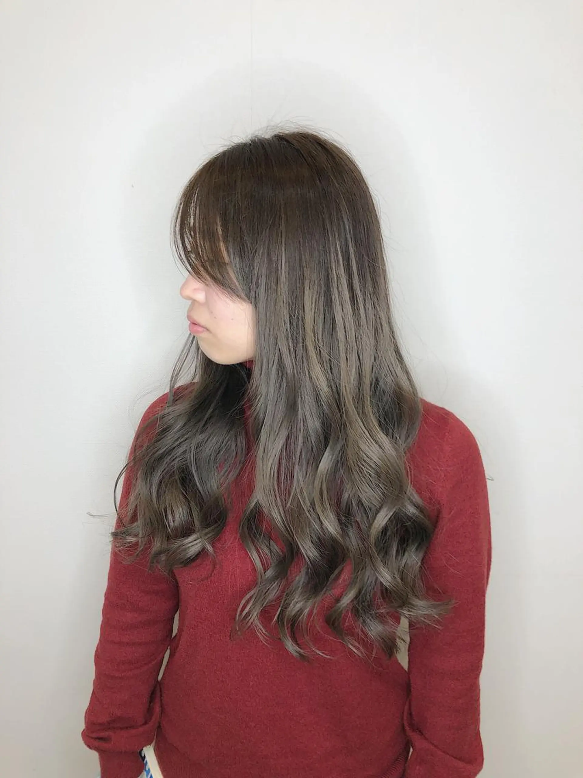 ロング レイヤー×縮毛矯正 深見 拓のヘアスタイル