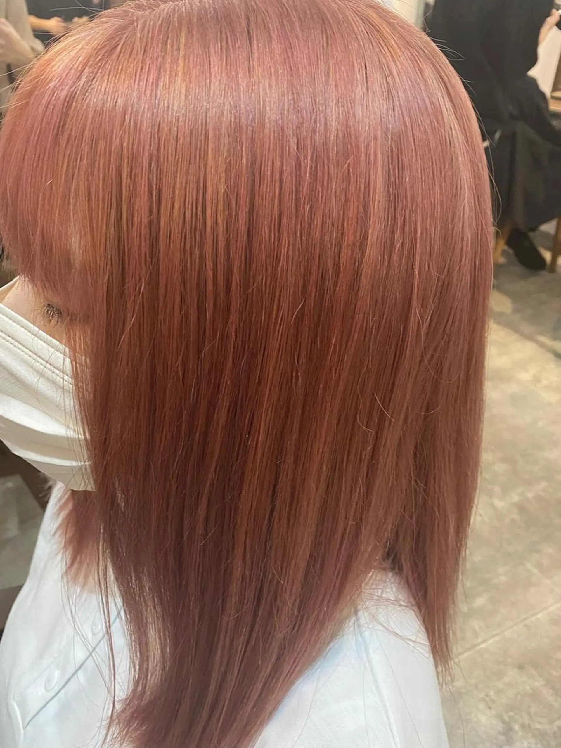 セミロング ヘアカラー トリートメント 💎縮毛矯正/透明感 カラー💎椎葉みひろのヘアスタイル