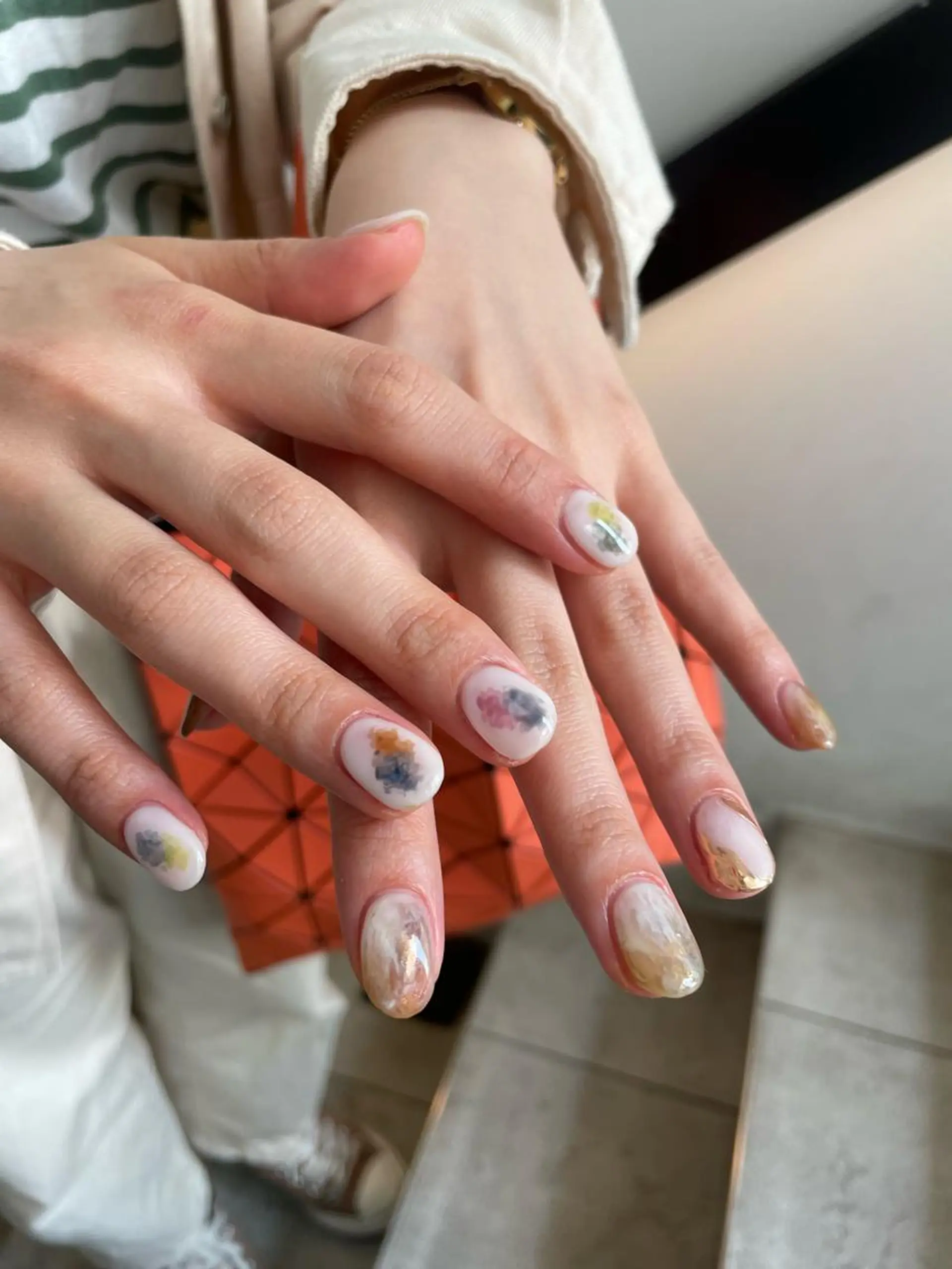 ネイル ハンドネイル 【淡色color/ nail】maikoのネイルデザイン