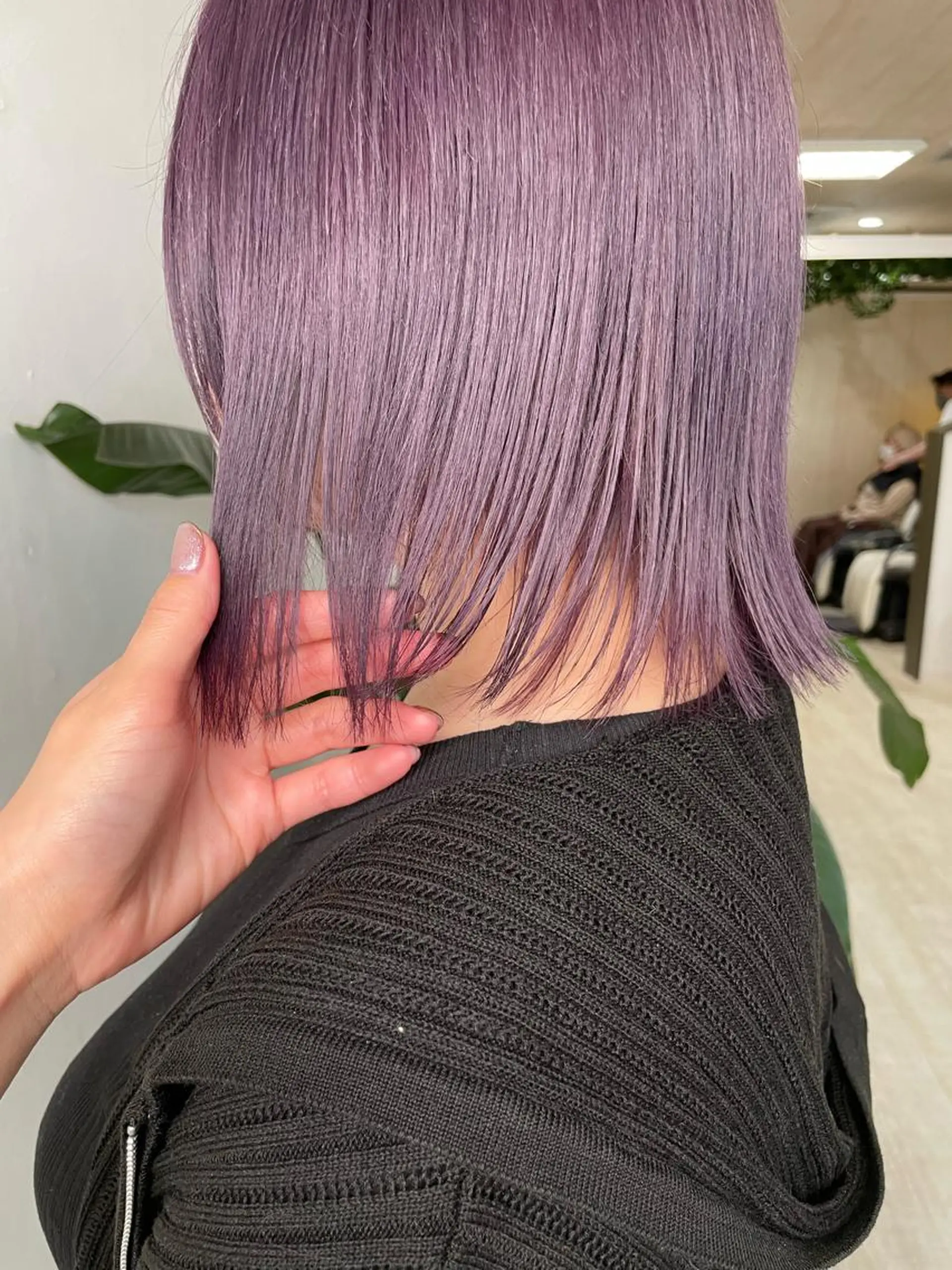 ミディアム カラー ブリーチ ラベンダーカラー ヘアカラー force  hair所属・🫧富田 苑実🫧のヘアスタイル