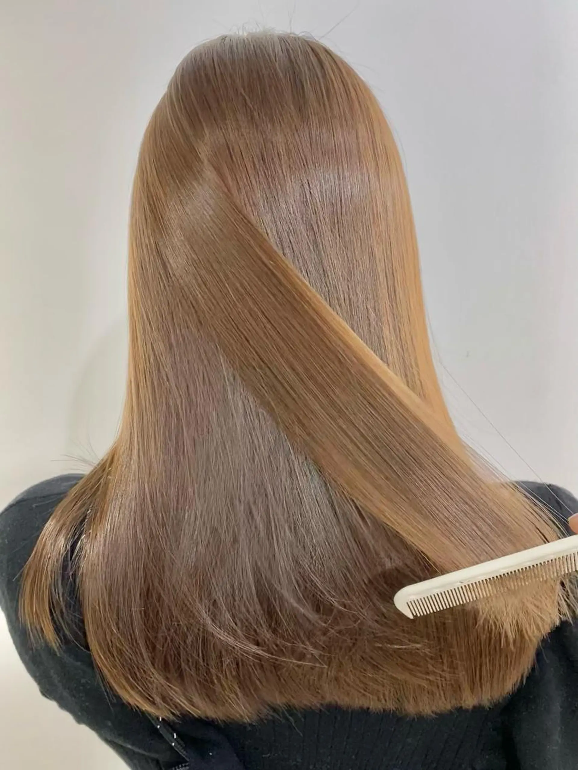 ミディアム カラー 透明感カラー 髪質改善 ヘアカラー トリートメント LOVESTOIKE 堂本のヘアスタイル
