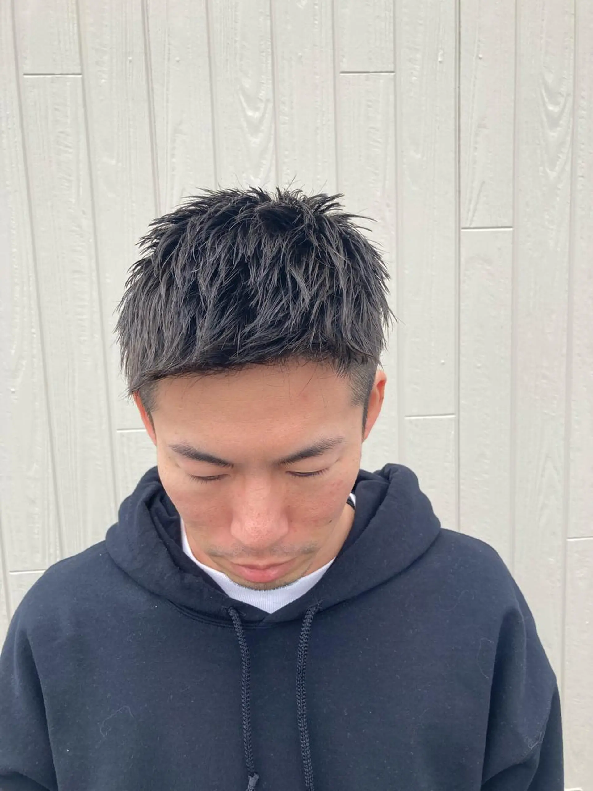 ショート メンズ アップバング ショートヘア パーマが得意な【最高 悠斗】のヘアスタイル