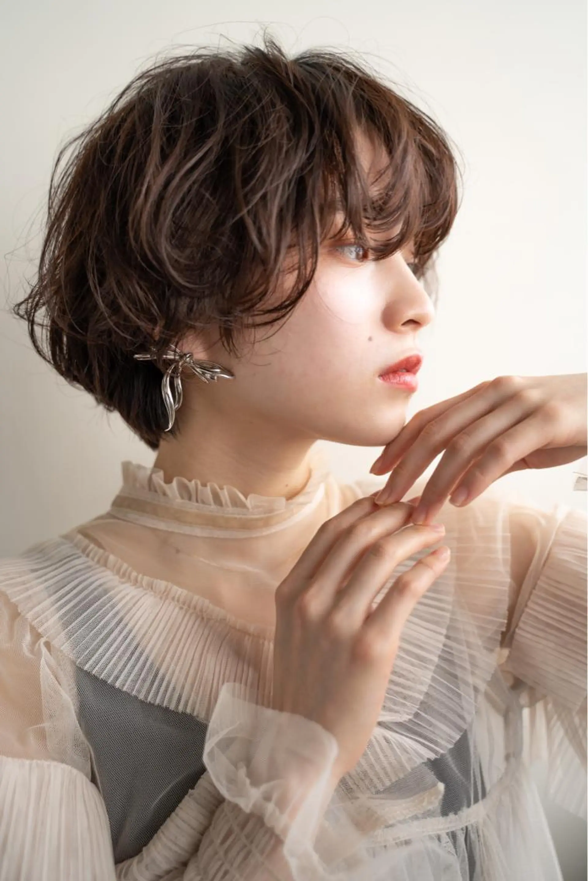 ショート カラー パーマ カット パーマ トリートメント レイヤー／似合わせ TAKUYAのヘアスタイル